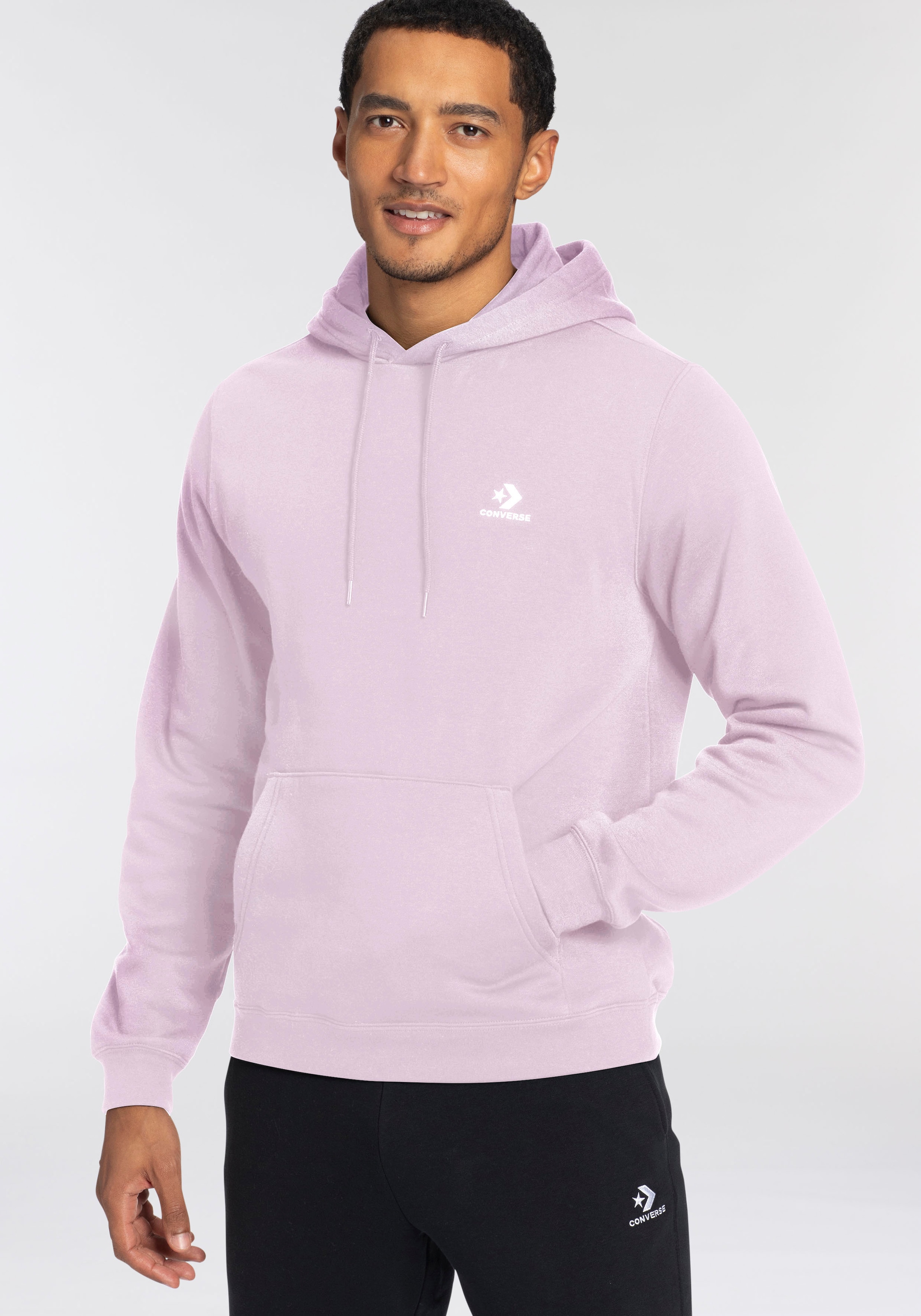 Converse Kapuzensweatshirt »EMBROIDERED STAR CHEVRON BRUSHED BACK FLEECE HOODIE«, (1 tlg.), Unisex