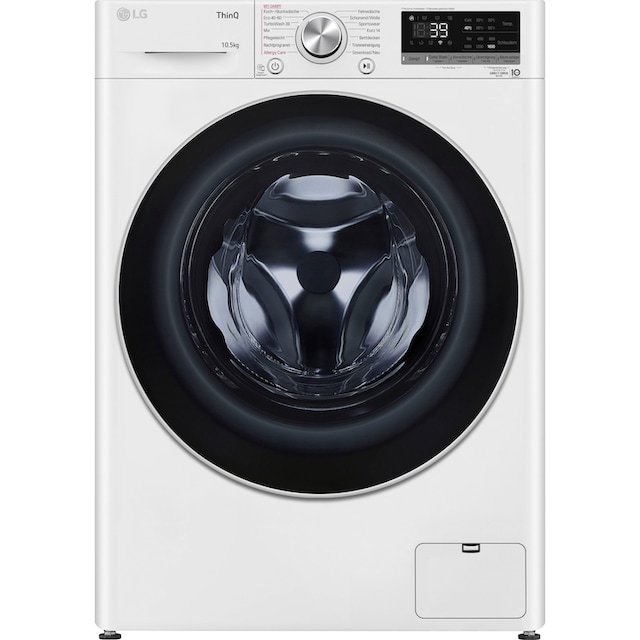 »F6WV710P1«, XXL 1600 TurboWash® Waschen U/min, in 10,5 - LG 39 kg, Jahren 3 Garantie nur Minuten mit F6WV710P1, Waschmaschine