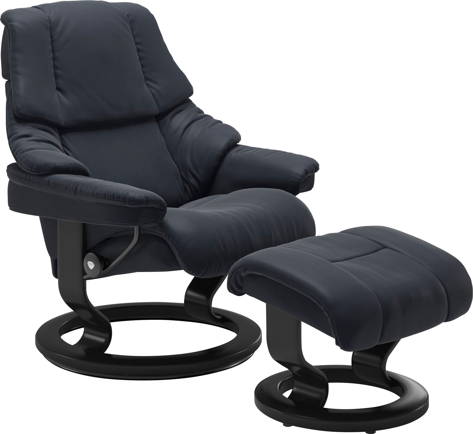 Stressless® Relaxsessel-Set »Reno«, mit Hocker, mit Classic Base, Größe S, M & L, Gestell Schwarz