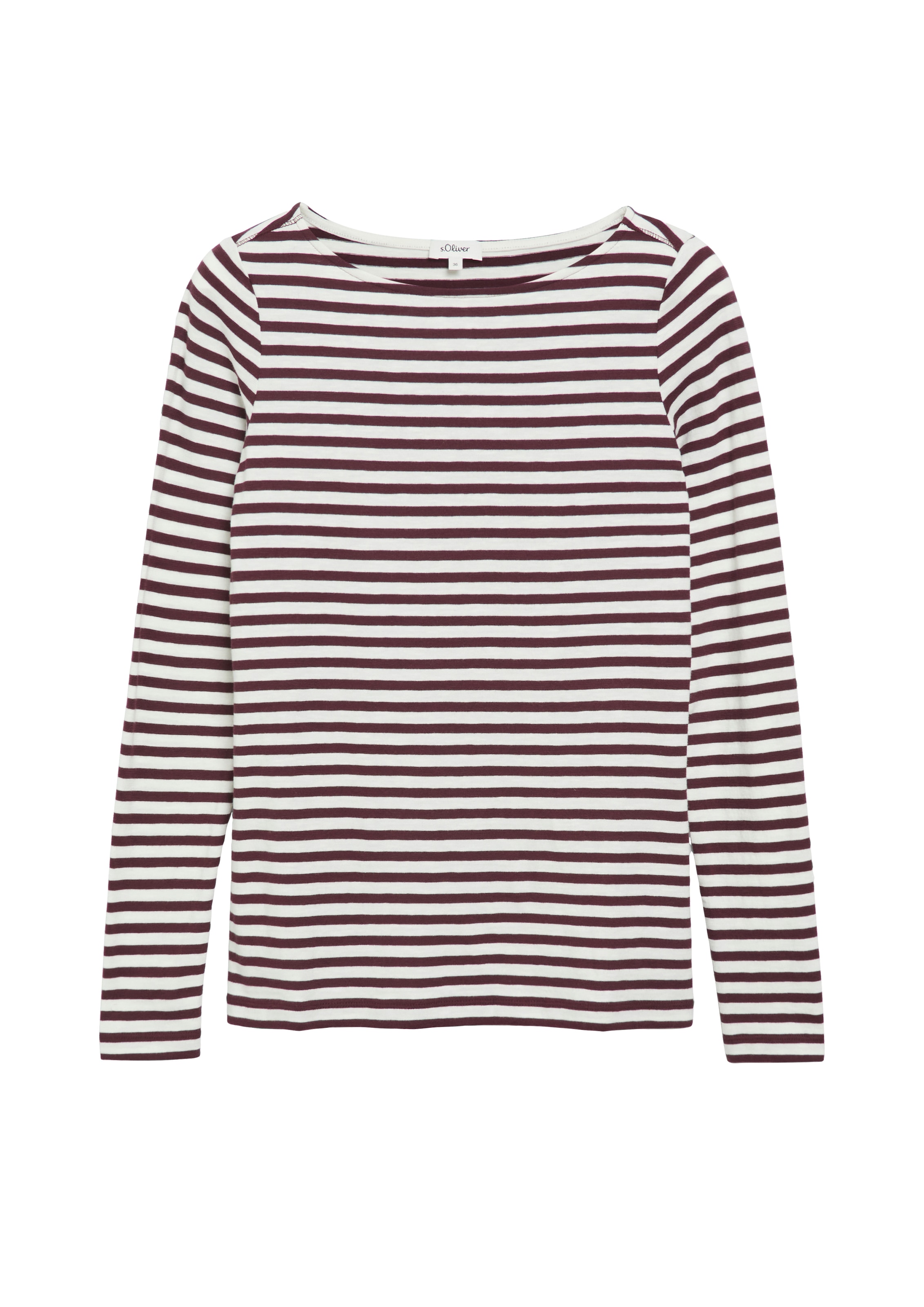 s.Oliver Langarmshirt im Streifen-Muster