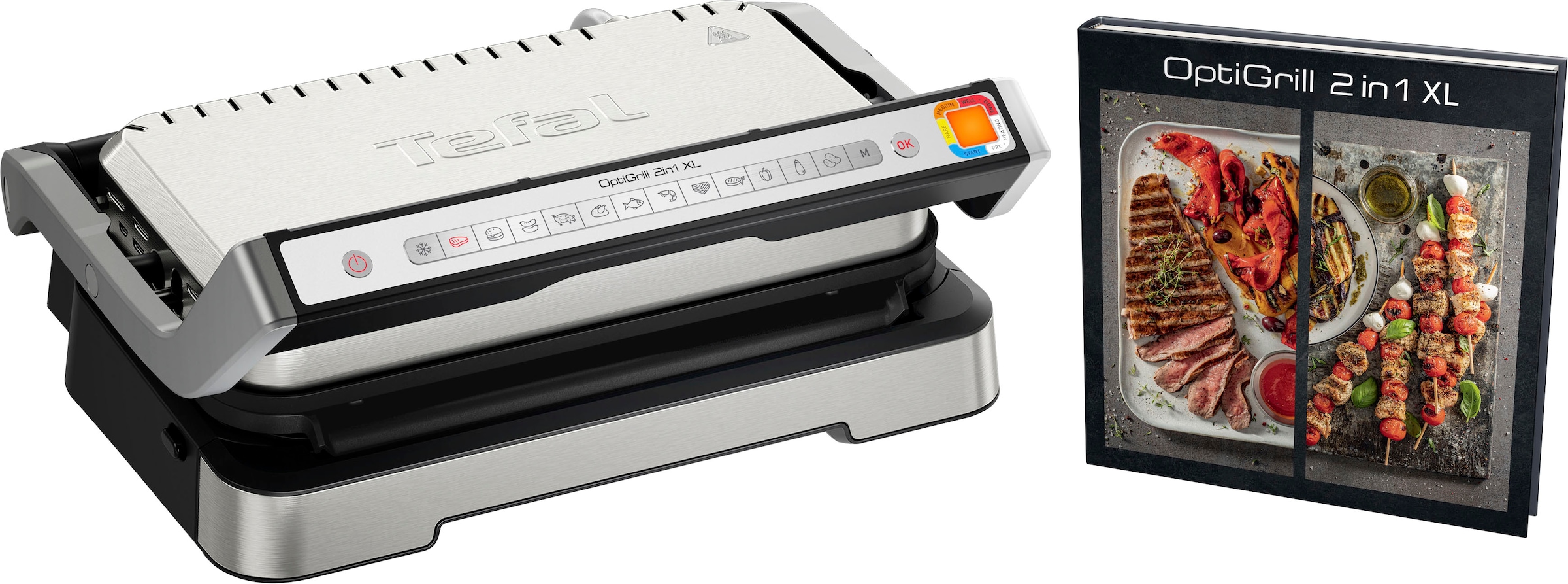 Tefal Kontaktgrill »OptiGrill 2in1 XL GC782D«, 2200 W