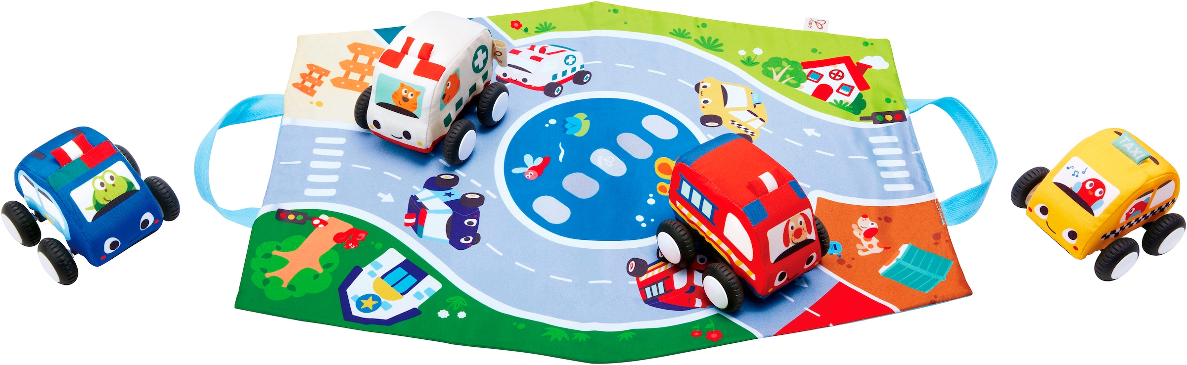 Hape Spielzeug-Auto »Plüschauto-Set mit Rückziehmotor«