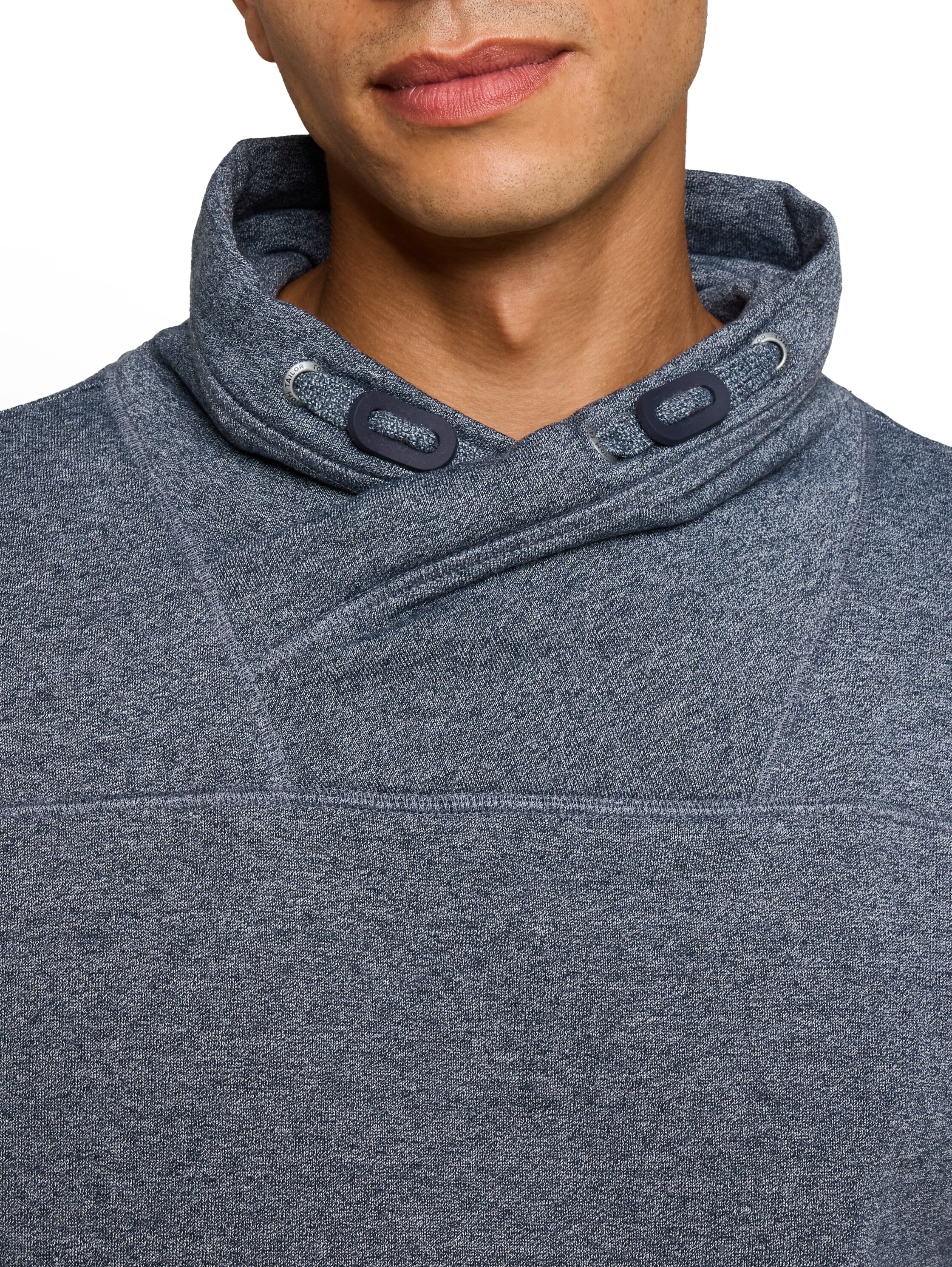 TOM TAILOR Sweatshirt , mit Schalkragen in Wickeloptik
