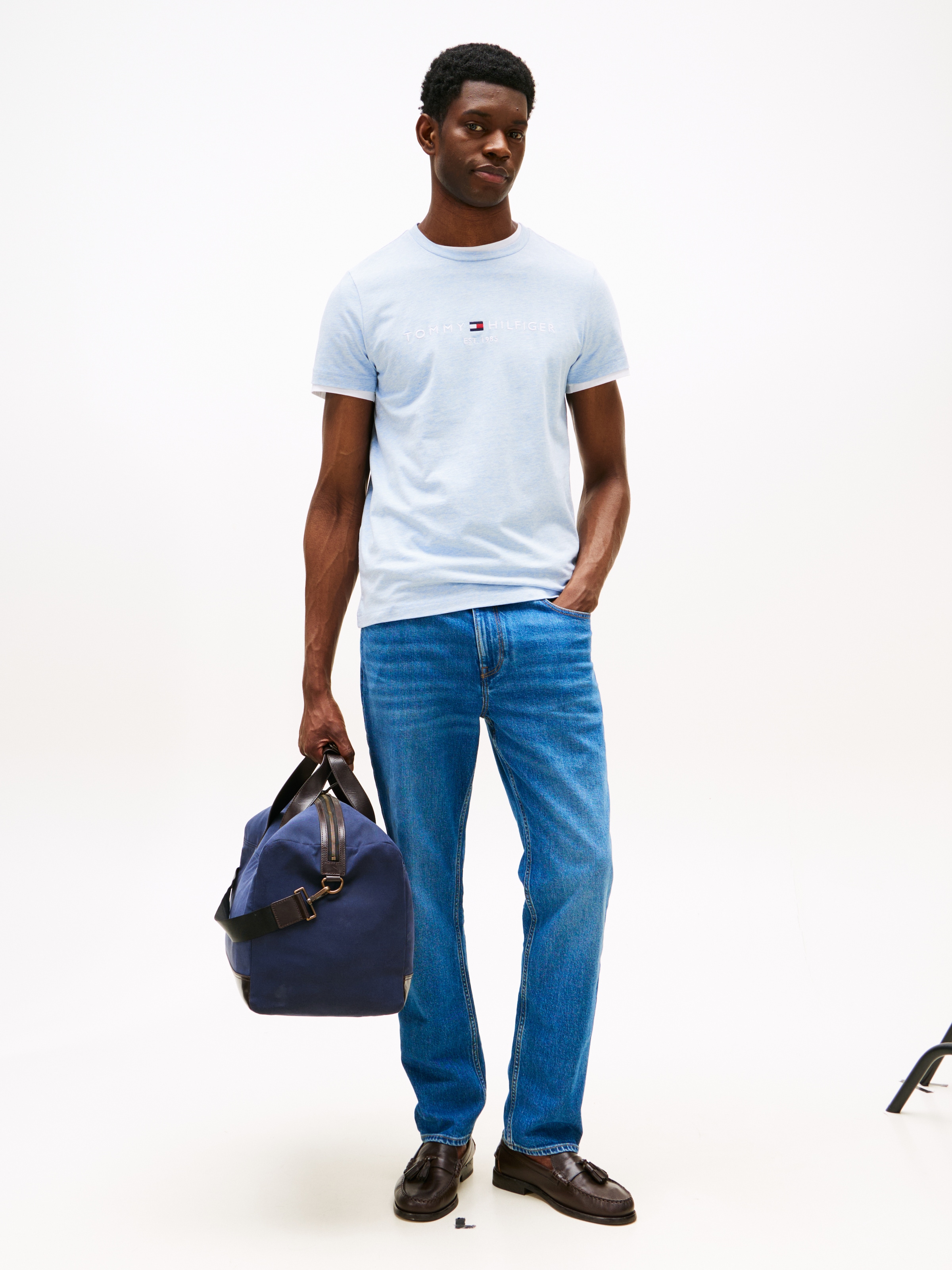 Tommy Hilfiger T-Shirt »TOMMY LOGO« aus reiner Baumwolle