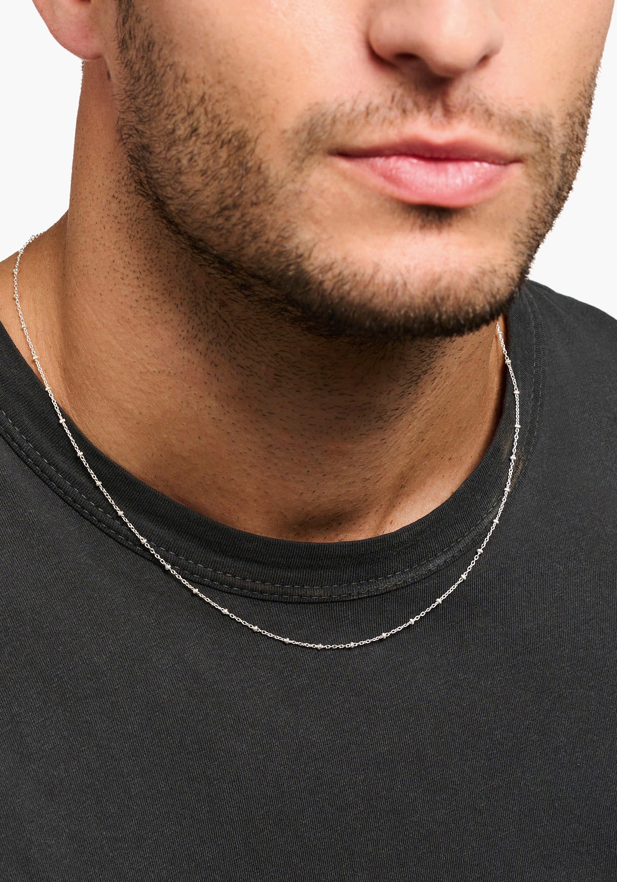 THOMAS SABO Kette mit Anhänger »Erbskette silber, KE1890-001-21-L50V«, mit Zirkonia (synth.)