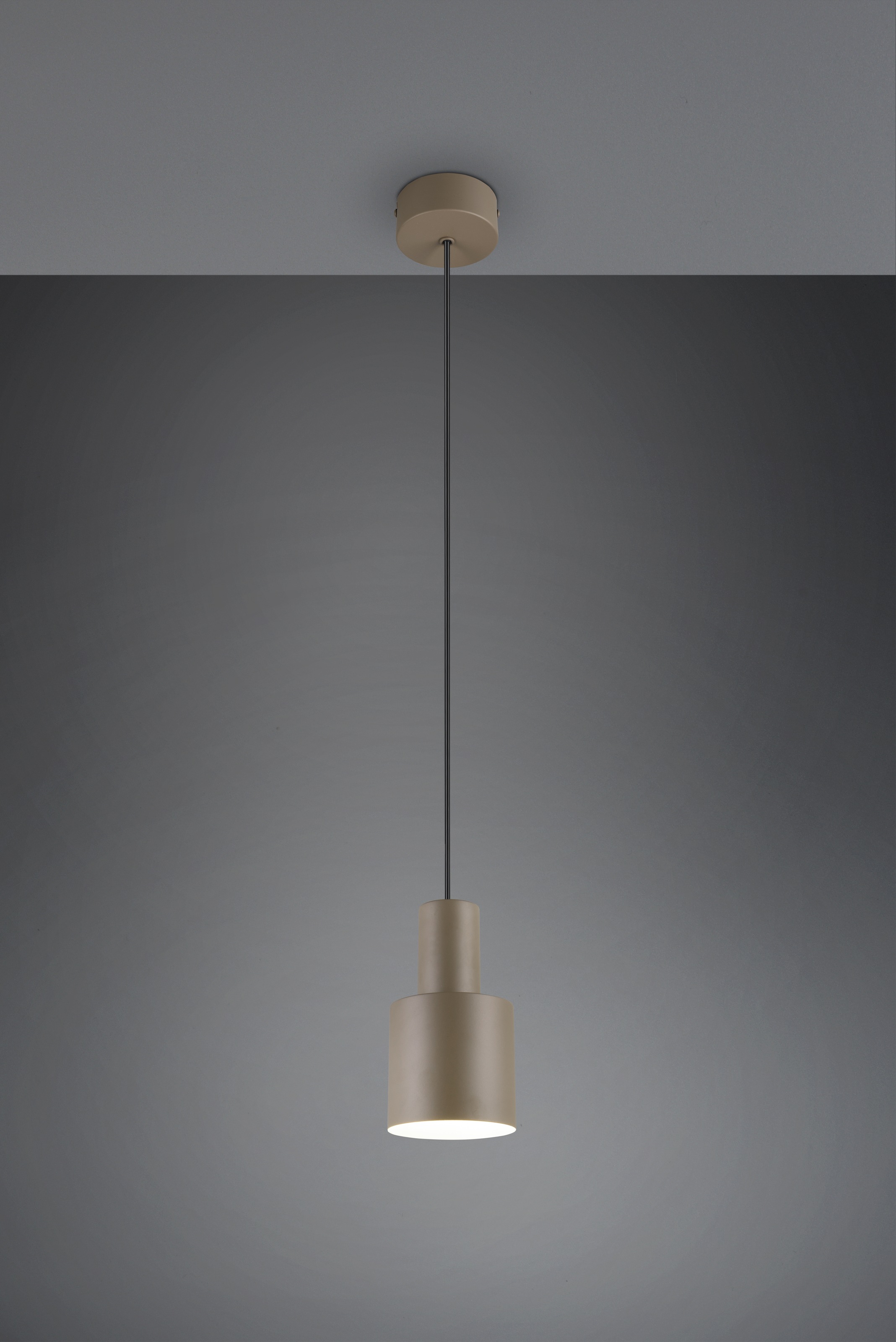 TRIO Leuchten Pendelleuchte »AGUDO, Hängelampe 1-flammig, exkl 1xE27 max 10W, höhenverstellbar« E27 1 Stk. warmweiß - kaltweiß Hängelampe Ø 12cm, bis max 150cm Abhängung, Küche Esszimmer Wohnzimmer