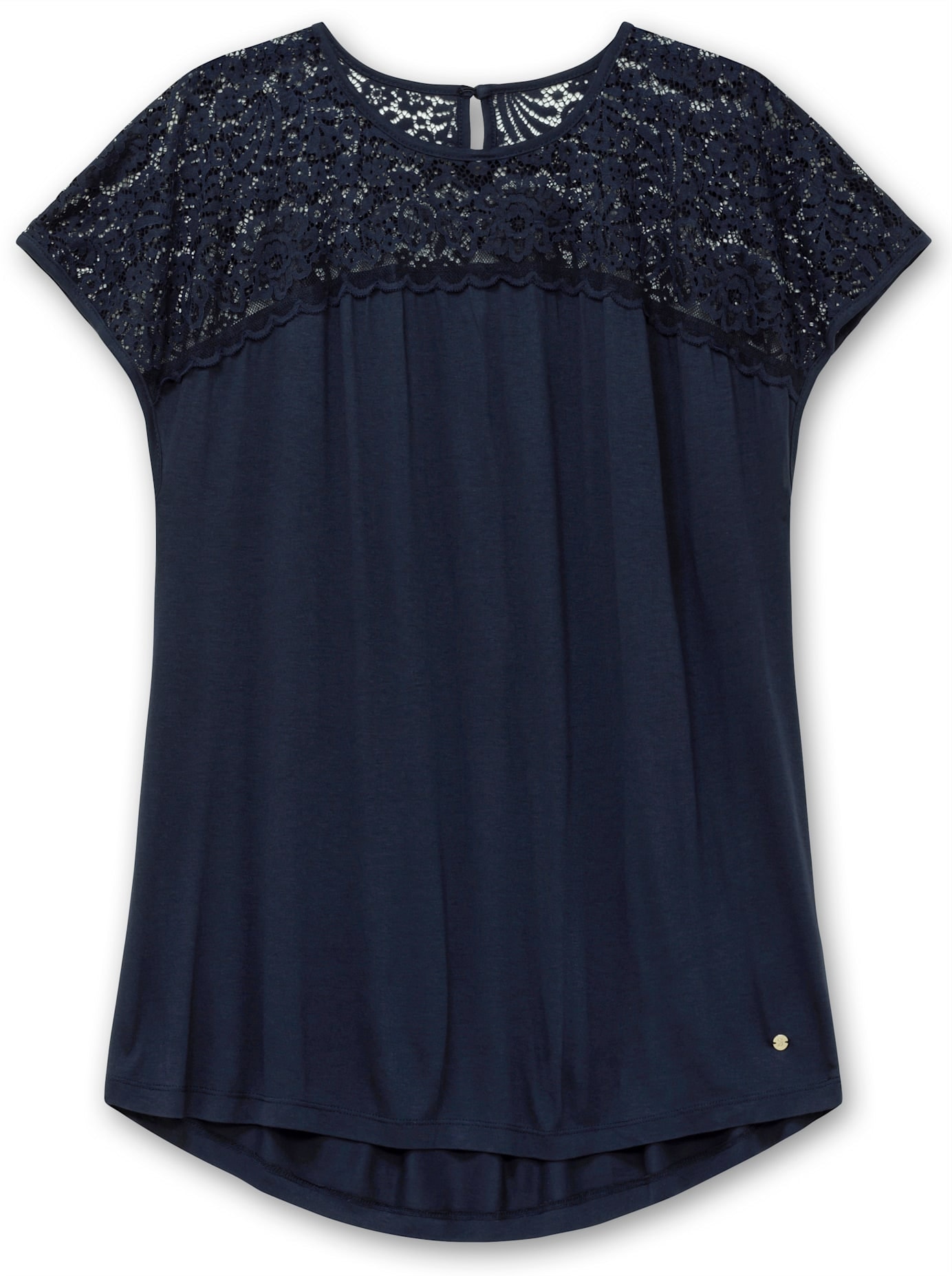 Sheego Spitzenshirt »Spitzenshirt«, (1 tlg.)
