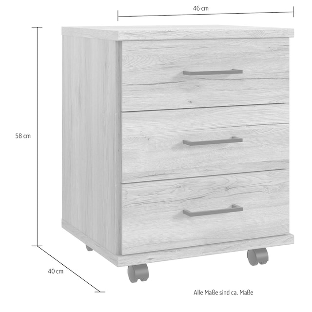 Wimex Rollcontainer »Home Desk«, mit 3 Schubladen, 46cm breit, 58cm hoch  auf Raten kaufen