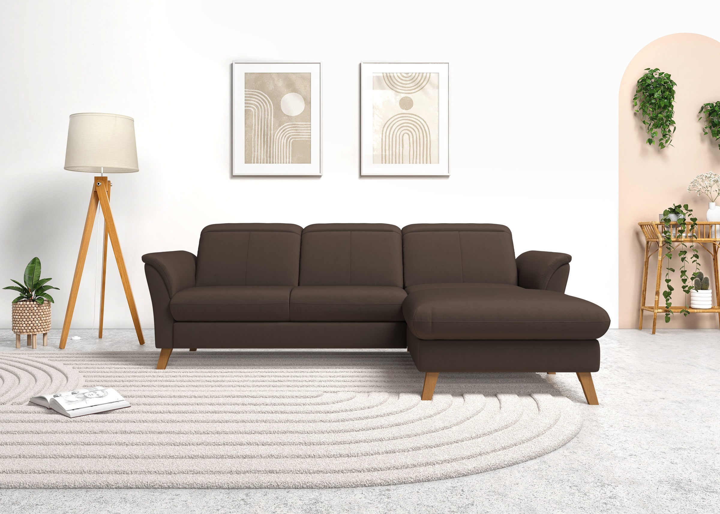 sit&more Ecksofa »Romero L-Form«, wahlweise mit oder ohne Relax-Funktion, Bettfunktion, Bettkasten