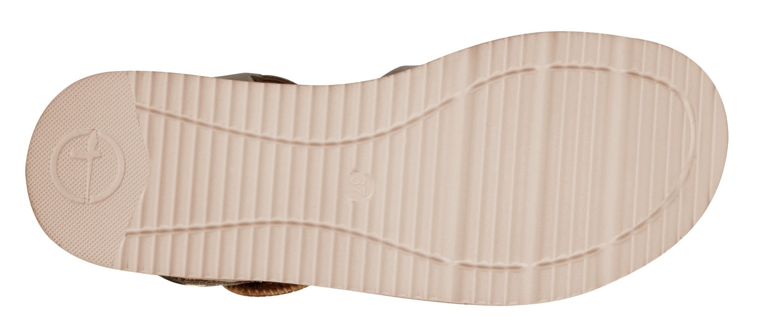 Tamaris Sandalette  , Plateau, Sommerschuh, Riemchensandale mit hübscher Zierschnalle