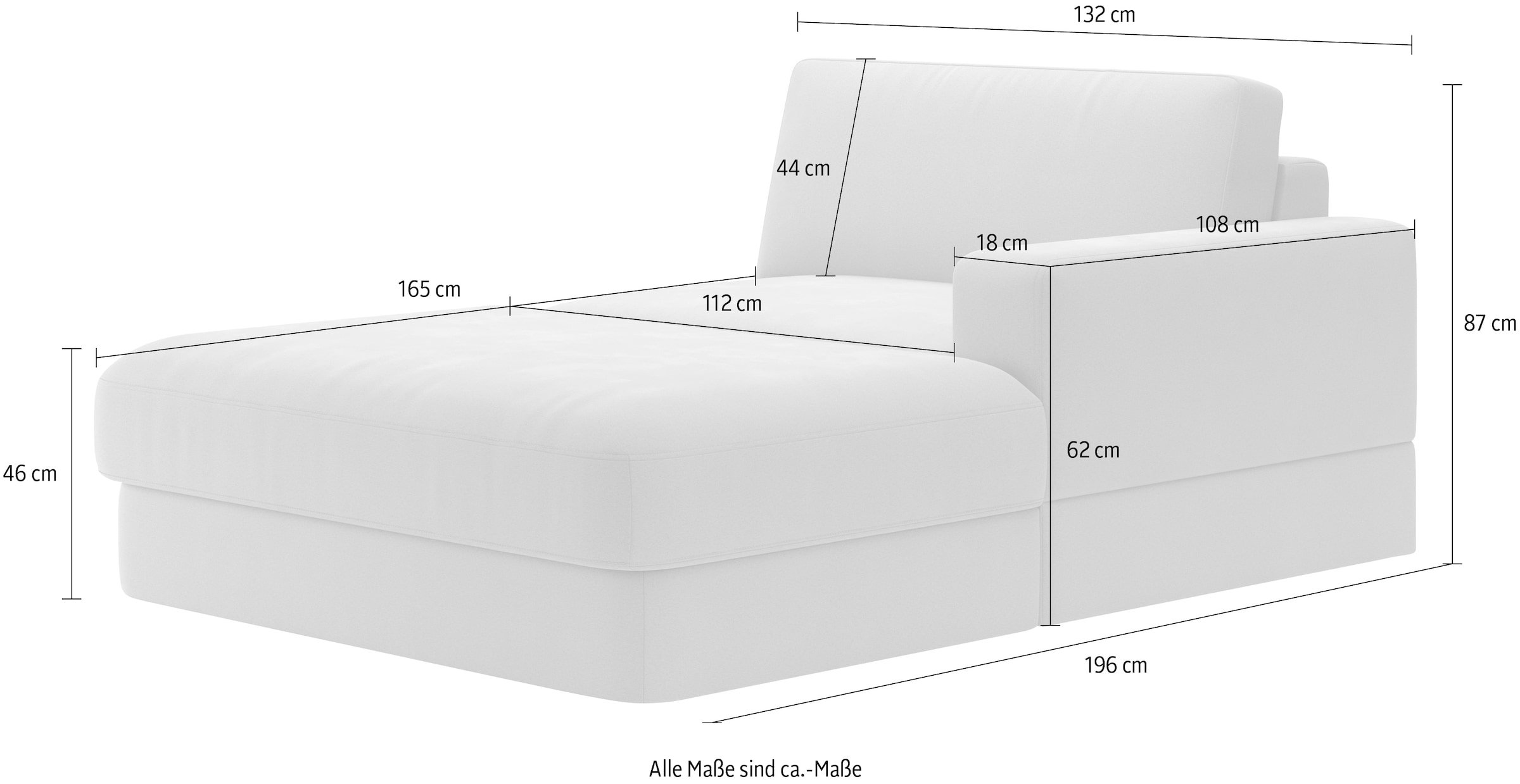 RAUM.ID Recamiere »Innovid«, Modernes Modul-Polsterprogramm