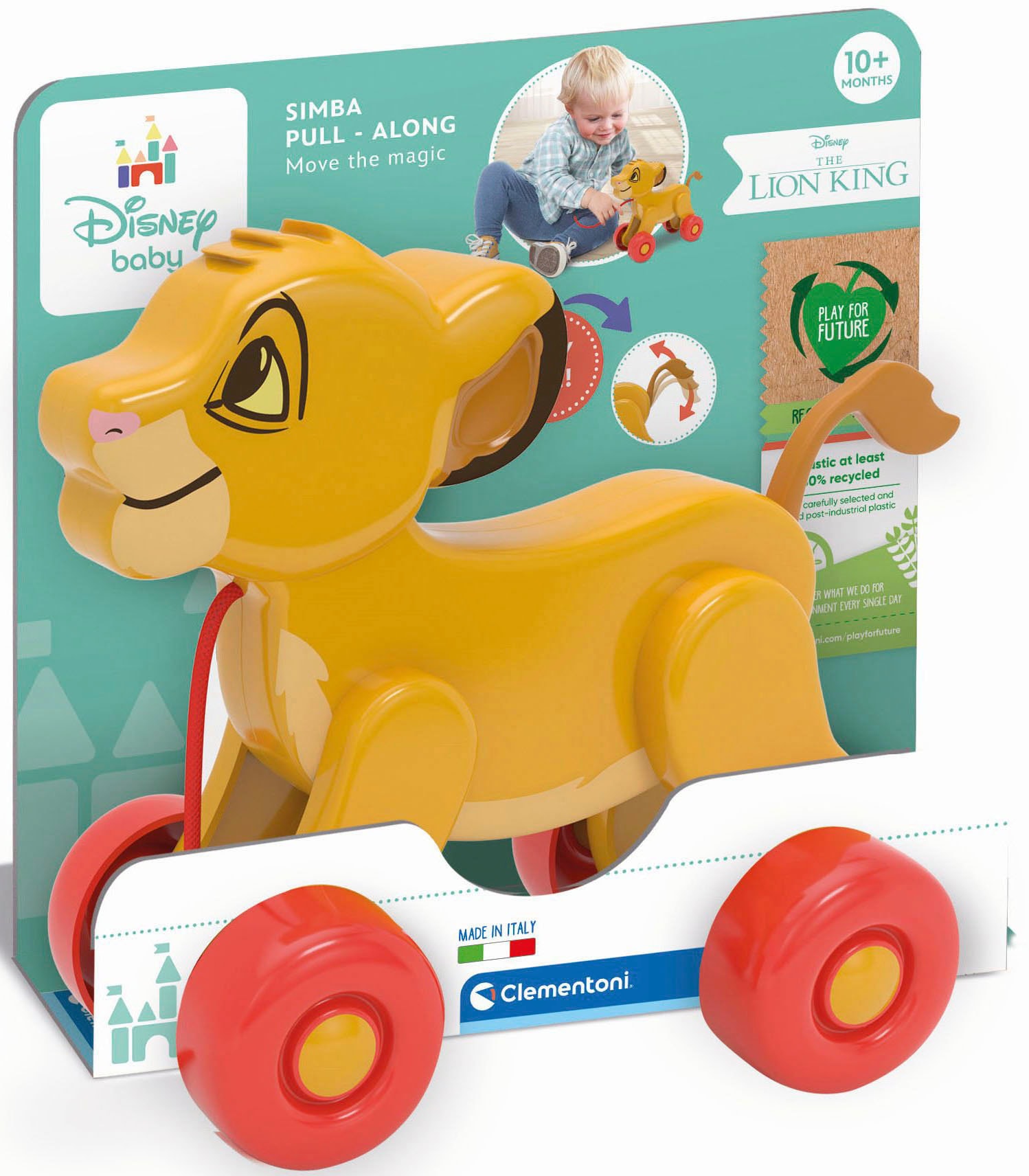 Clementoni® Nachziehspielzeug »Disney Baby, Nachzieh-Simba«, Made in Europe; FSC® - schützt Wald - weltweit