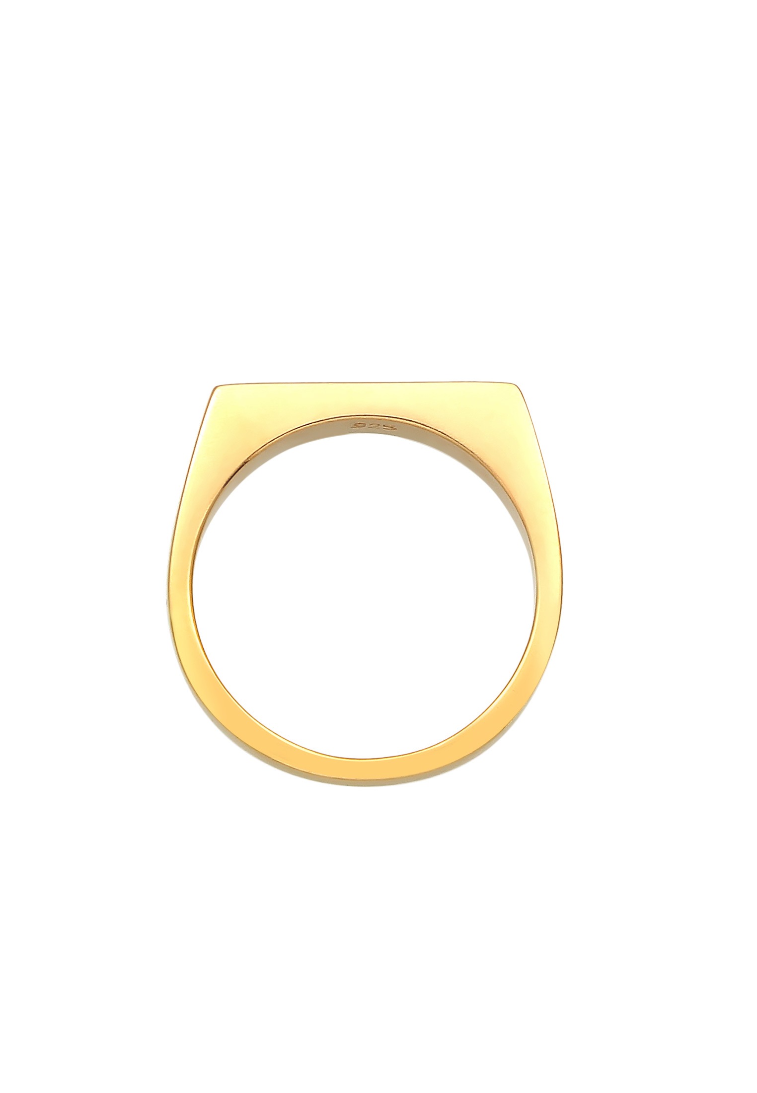 Elli Siegelring »Ring Siegelring Rechteck Pinky Ring 925 Silber«