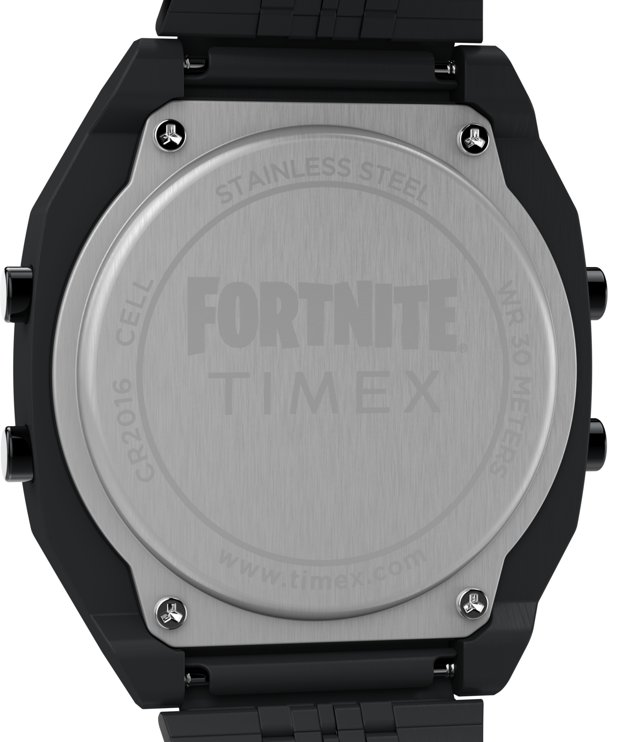 Timex Chronograph »TIMEX x FORTNITE TIMEX T80« Quarzuhr, Armbanduhr,Herrenuhr,Edelstahlarmband, Stoppfunktion,digital