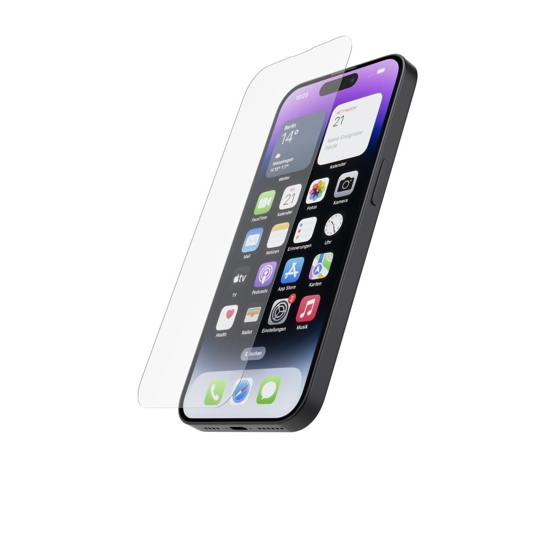 Displayschutzglas »Echtglas Displayschutz "Premium Crystal Glass" für iPhone 14 Pro«,...