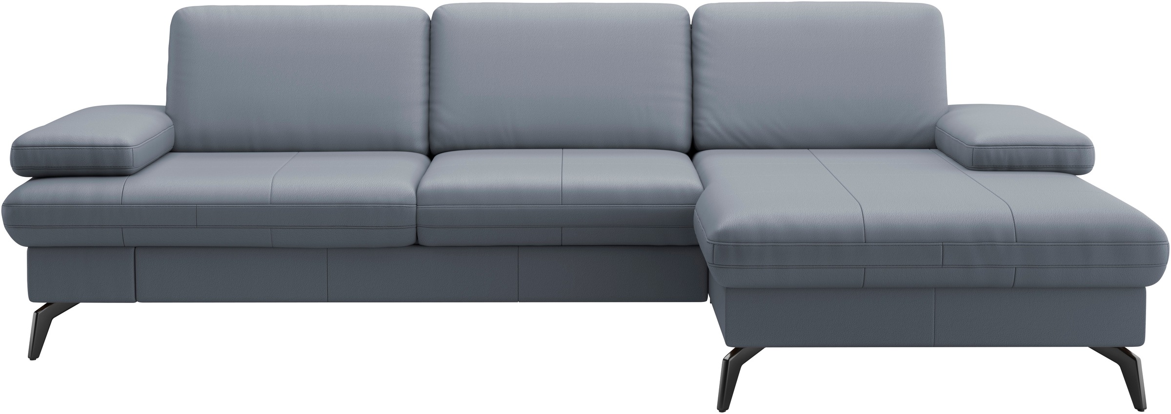 sit&more Ecksofa »Morris L-Form, inkl. Sitztiefenverstellung«, wahlweise mit Armteilverstellung, Bettfunktion & Bettkasten