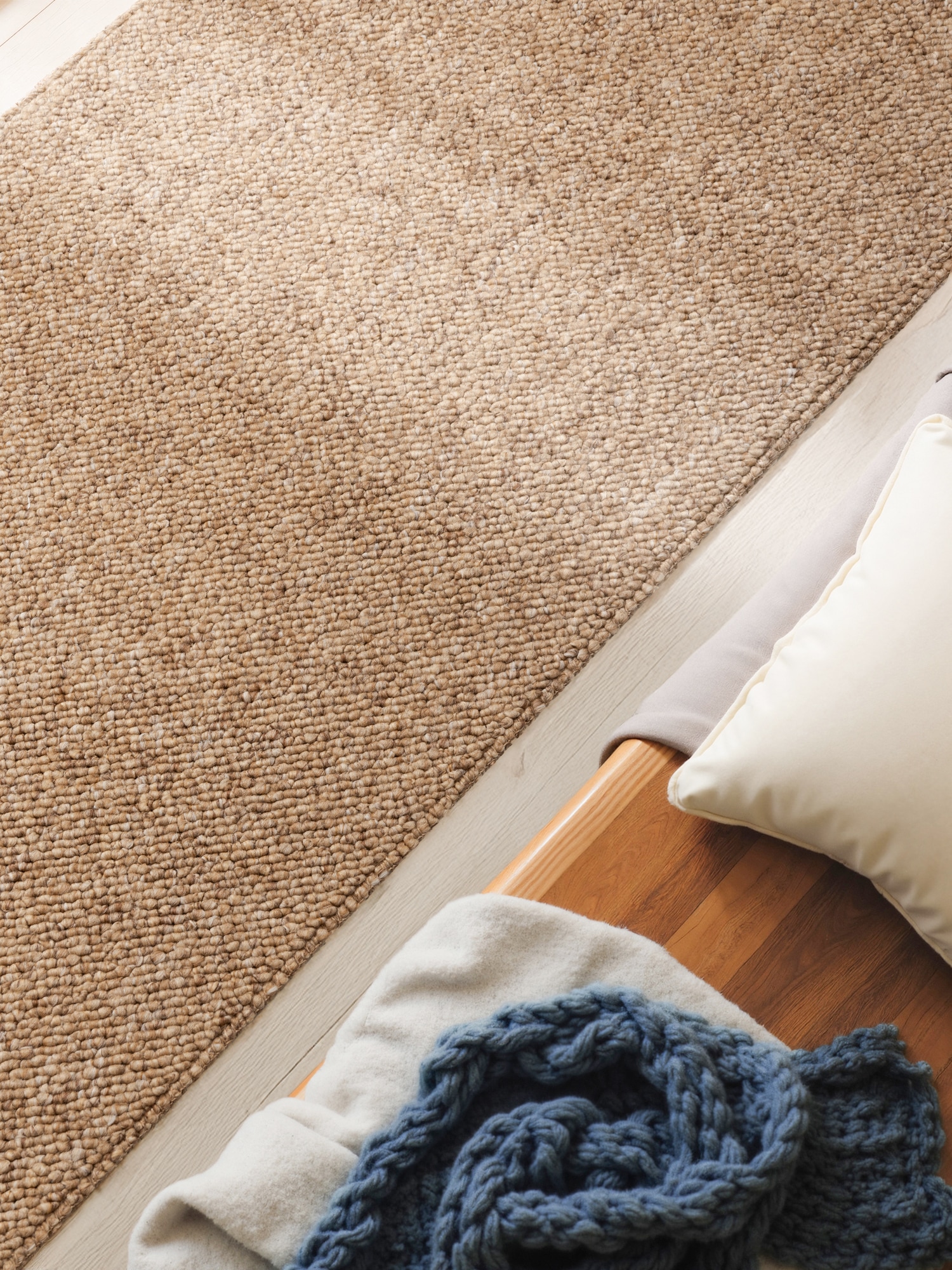 ELLE DECORATION Teppich »Rocco«, rechteckig, 10 mm Höhe, Nachhaltig, Läufer, waschbar, Wohnzimmer, Esszimmer, Woll-Optik