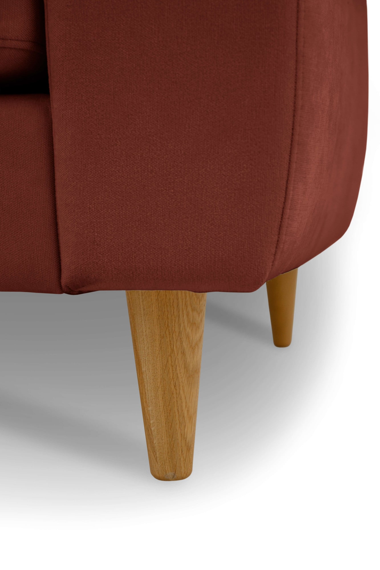 OTTO home 3-Sitzer »Finnian« 212 cm, Chenille, elegante Massivholzfüße