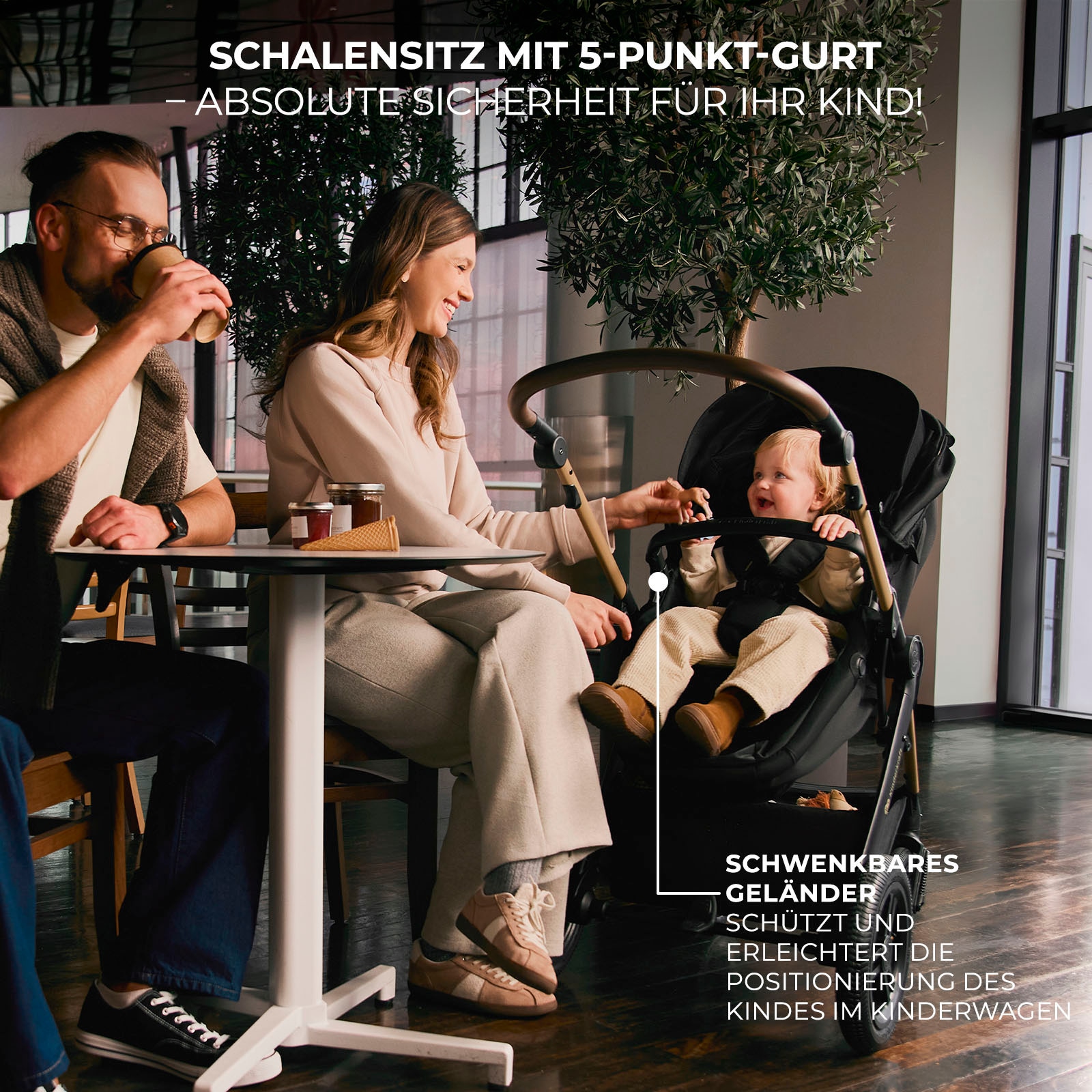 Kinderkraft Kombi-Kinderwagen »MOOV 2 XL« 27 kg mit Luftreifen