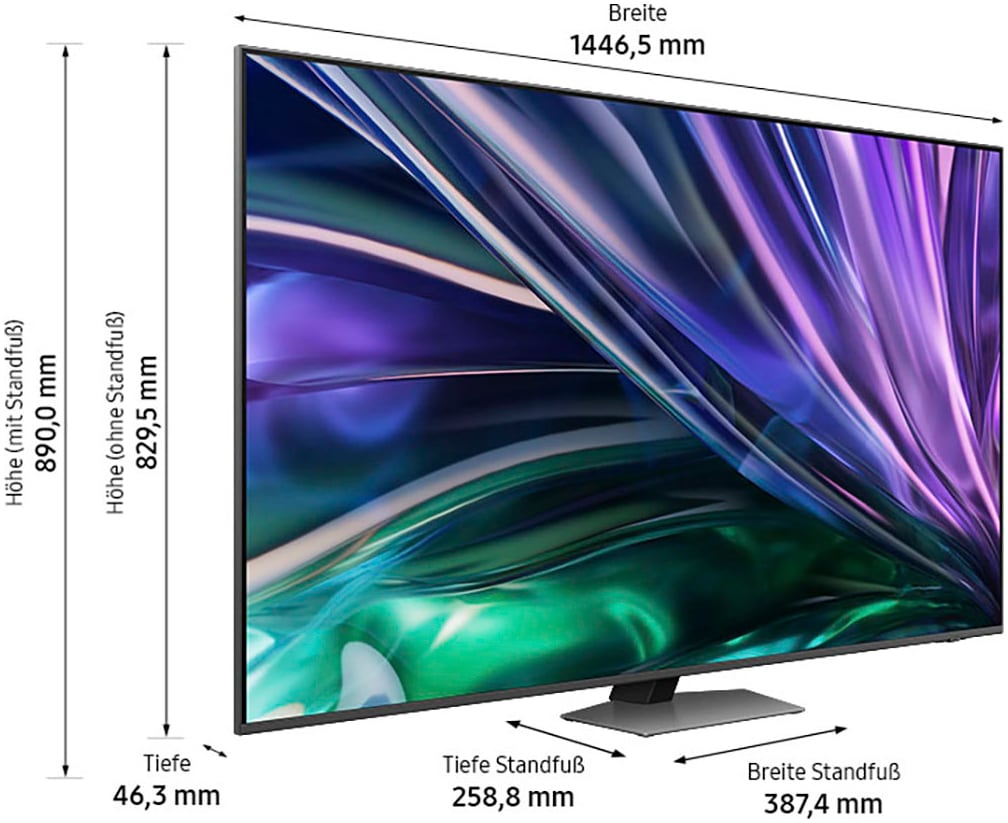 Samsung QLED Mini LED-Fernseher »GQ65QN85DBT«, 4K Ultra HD, Smart-TV, Neural Quantum 4K AI Gen2 Prozessor, Gaming Hub, bis zu 120Hz