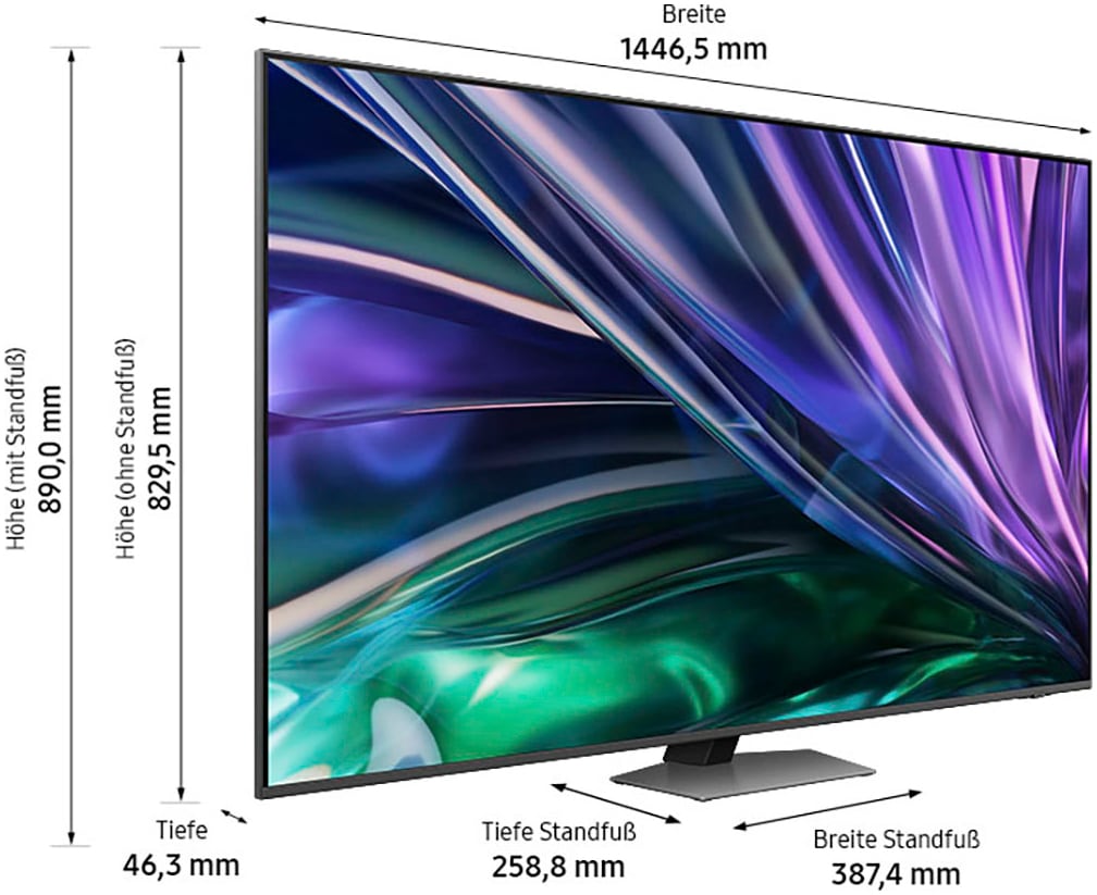 Samsung QLED-Fernseher, 163 cm/65 Zoll, 4K Ultra HD, Smart-TV