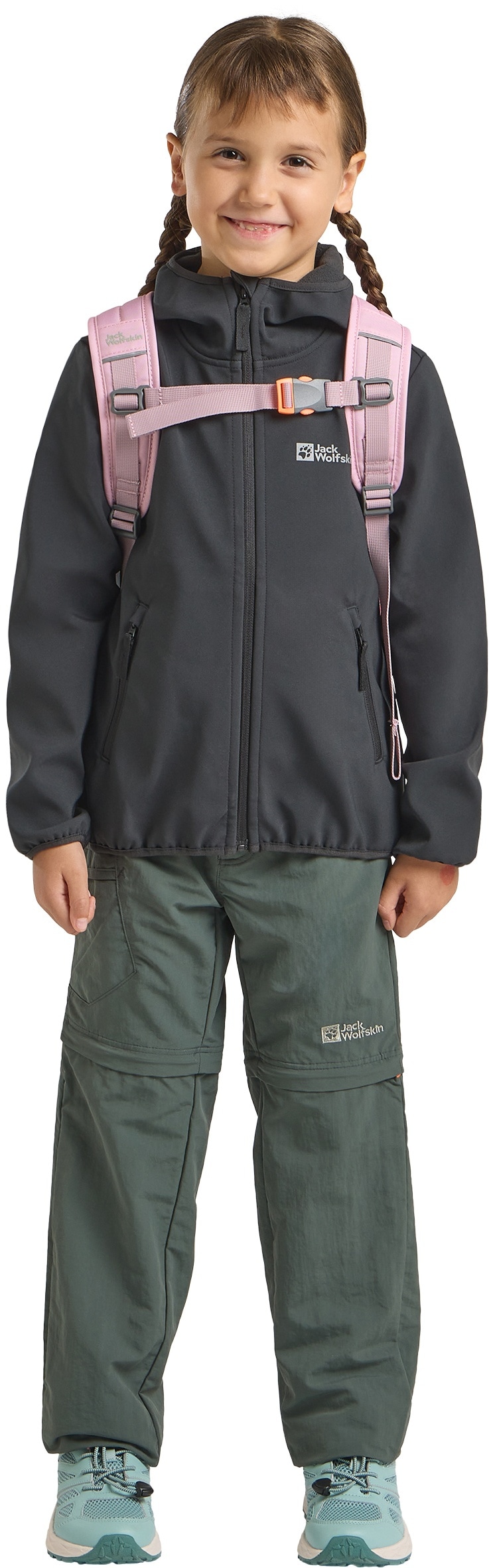 Jack Wolfskin Softshelljacke »FOURWINDS JACKET KIDS« mit Kapuze