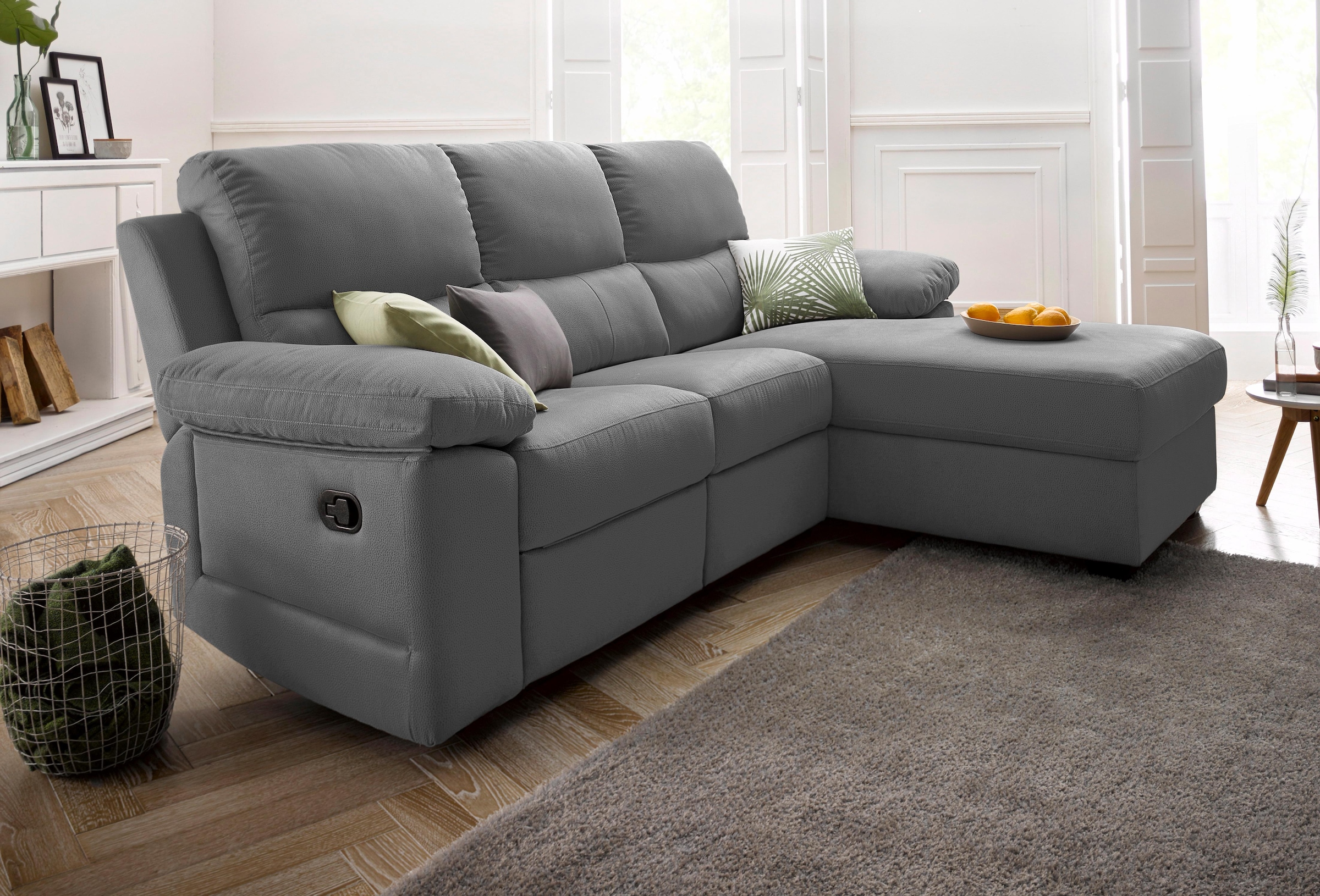 home und auf Rechnung kaufen collection Ecksofa, Federkern ATLANTIC Relaxfunktion mit