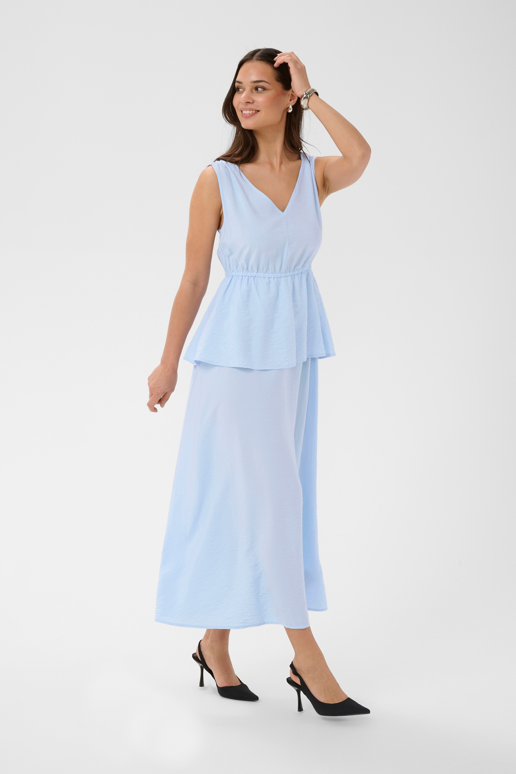 KAFFE Midikleid »Kleid KArosie«