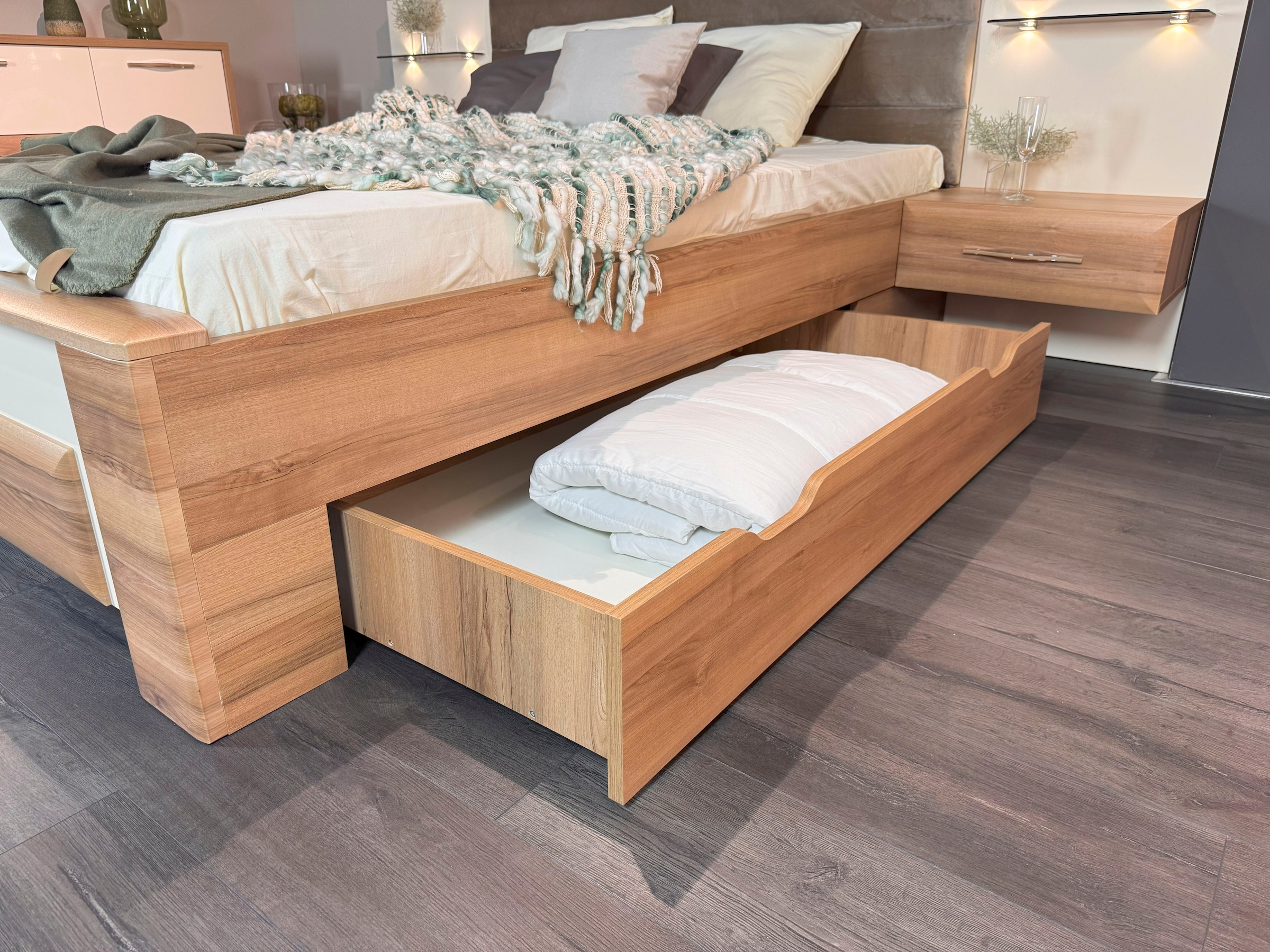 OTTO home Bettschubkasten »Gala, Schublade auf Rollen für ausreichend Stauraum unter dem Bett« Ergänzung für die Betten Gala, passend für beide Liegeflächen