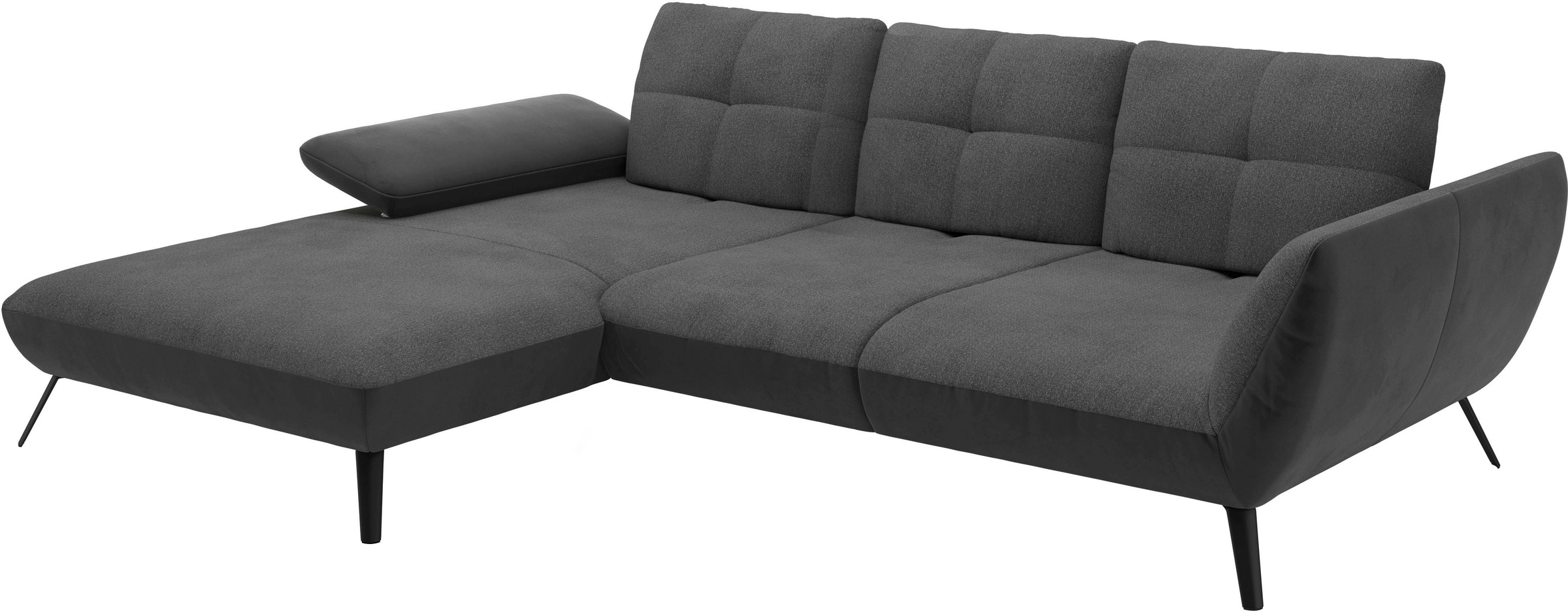 Places of Style Ecksofa »Mikado L-Form«, inkl. Sitztiefenverstellung und Armteilverstellung