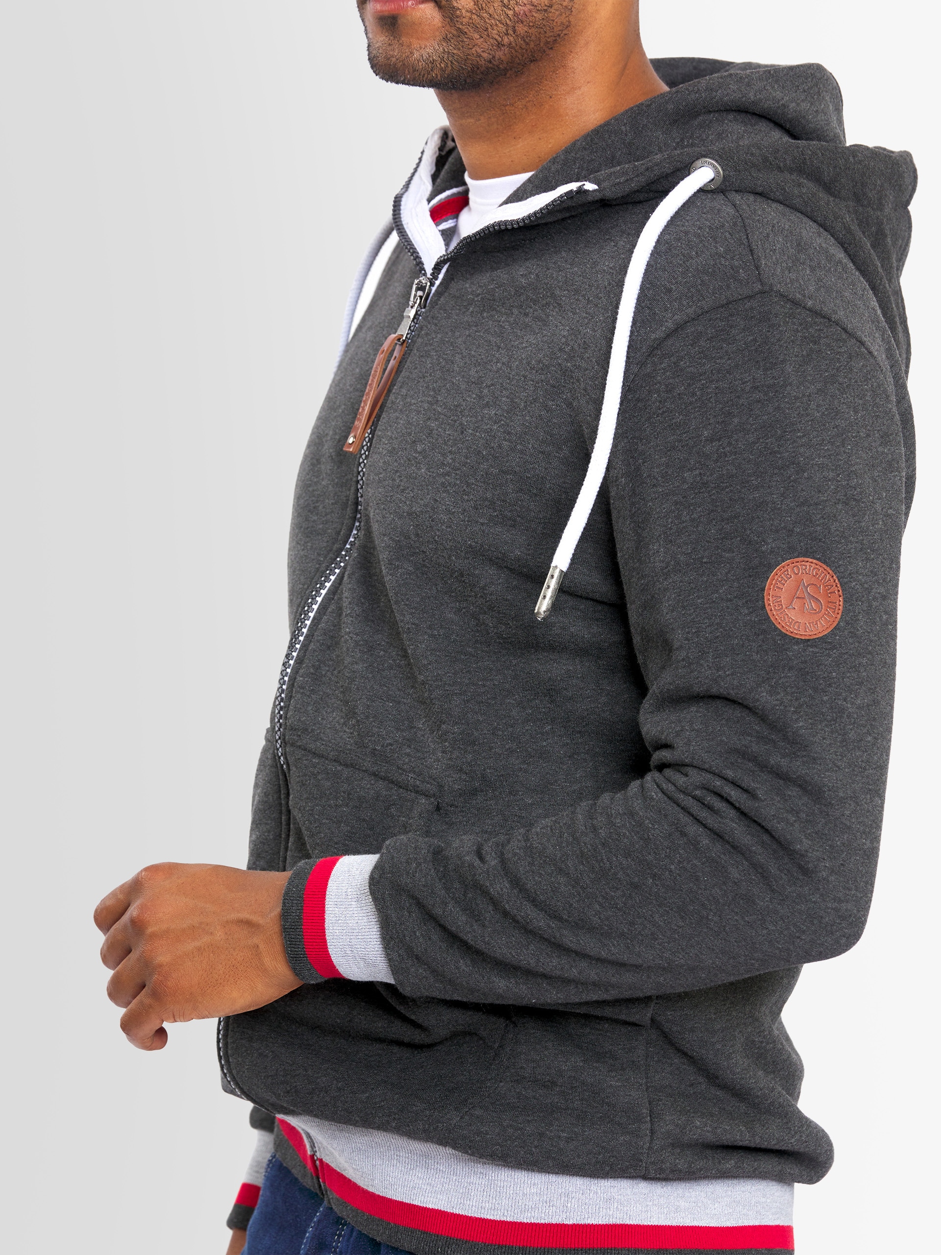 Alessandro Salvarini Sweatjacke »Alessandro Salvarini Herren Hoodie AS310«