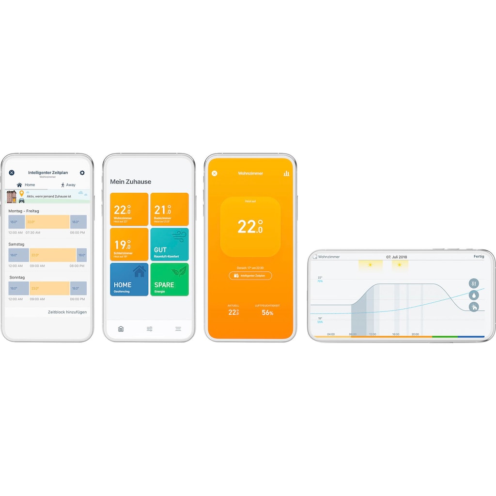 Tado Heizkörperthermostat »Smartes Heizkörper-Thermostat - Duo Pack, zur Einzelraumsteuerung«