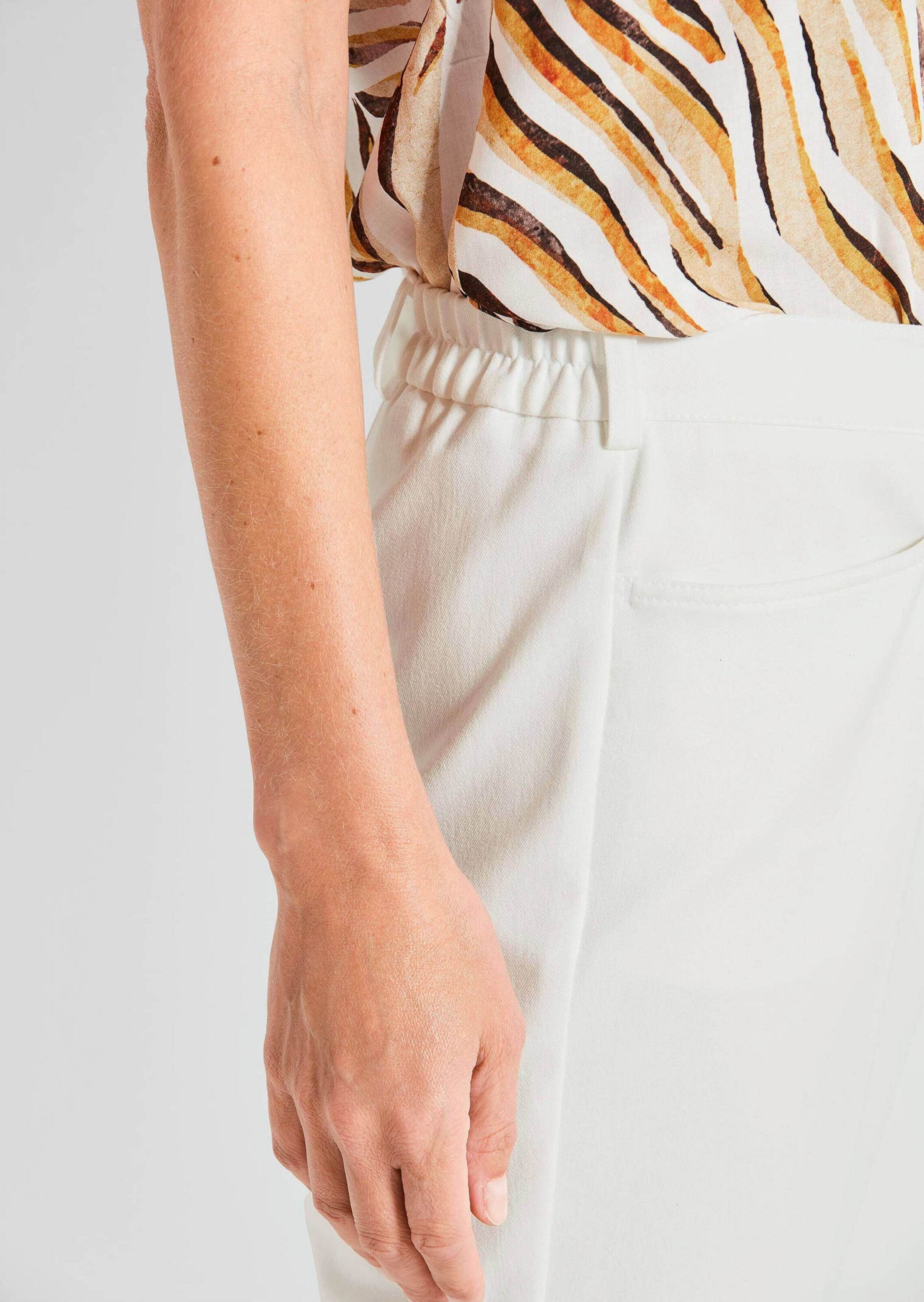 GOLDNER Stoffhose »Kurzgröße Bauchweghose Adelina mit Formbund«