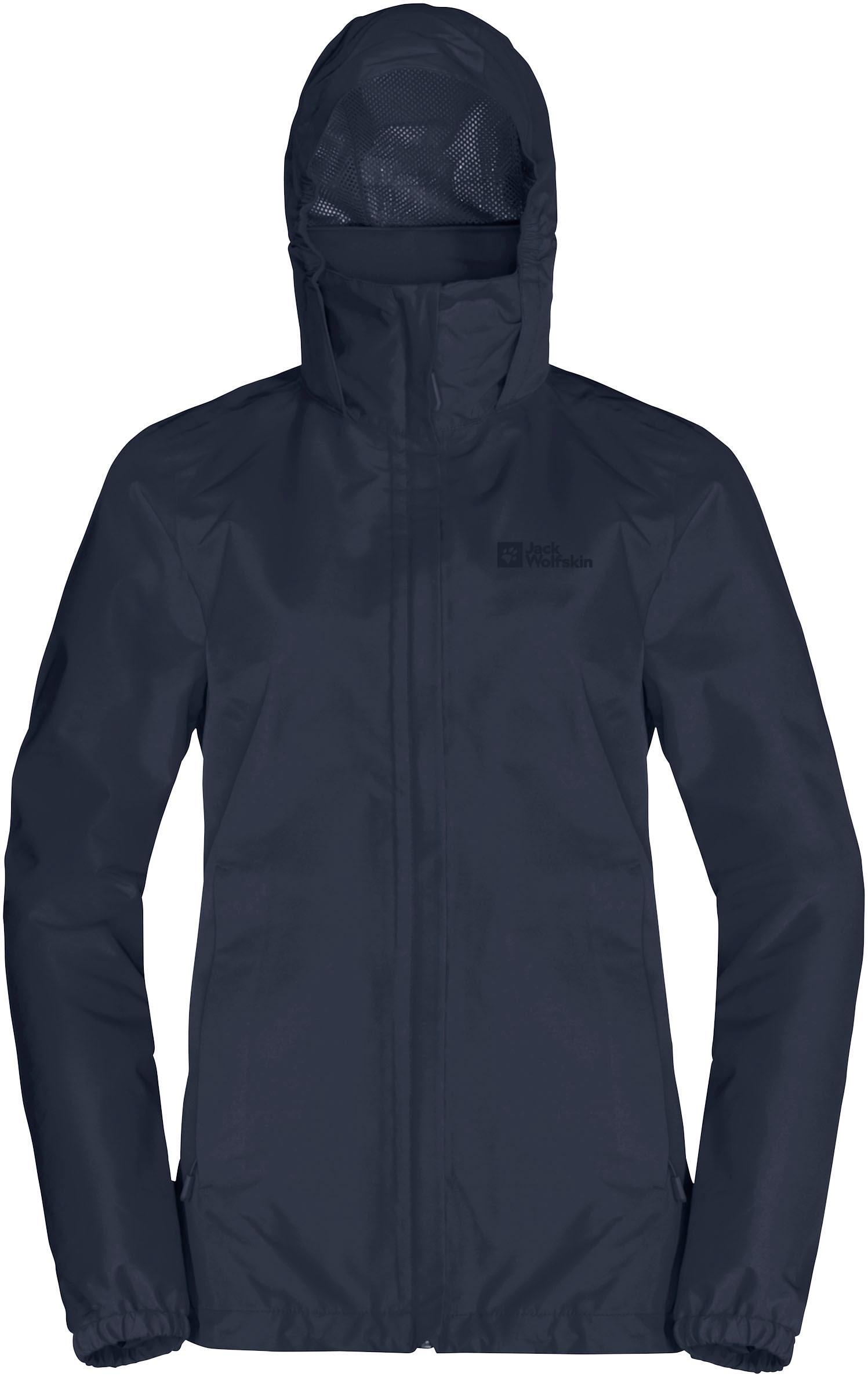 Jack Wolfskin Funktionsjacke »STORMY POINT 2L JKT W«, mit Kapuze, mit verstaubarer Kapuze