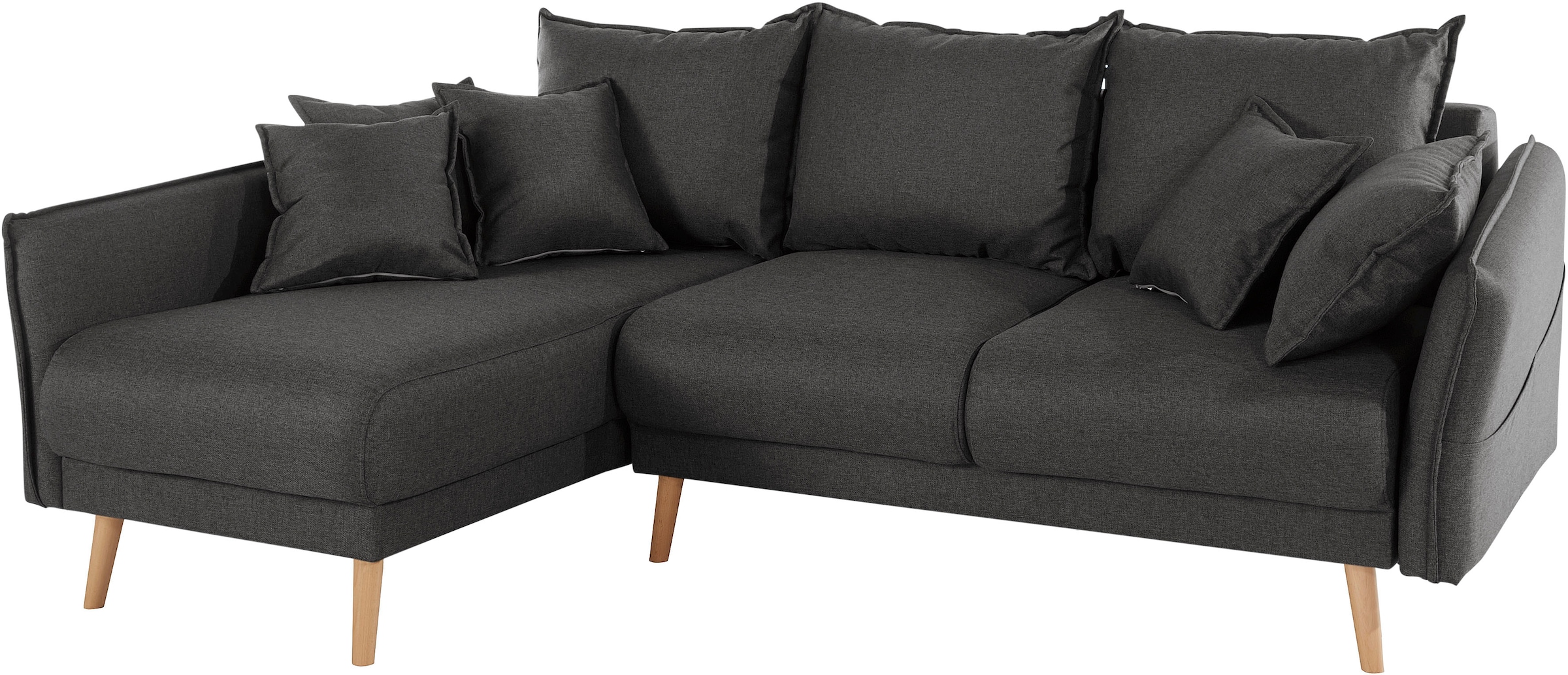 Home affaire Ecksofa »Granbo L-Form« incl. Bettfunktion und Bettkasten, Federkern-Polsterung, Seitentasche