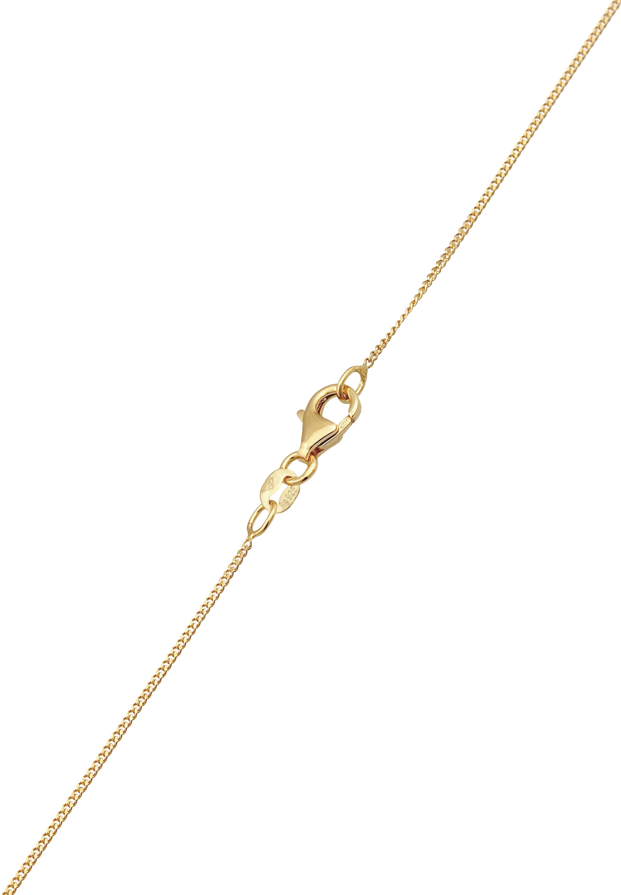 Elli Kette mit Anhänger »Halskette Kleeblatt Anhänger Herzen 925 Sterling Silber«
