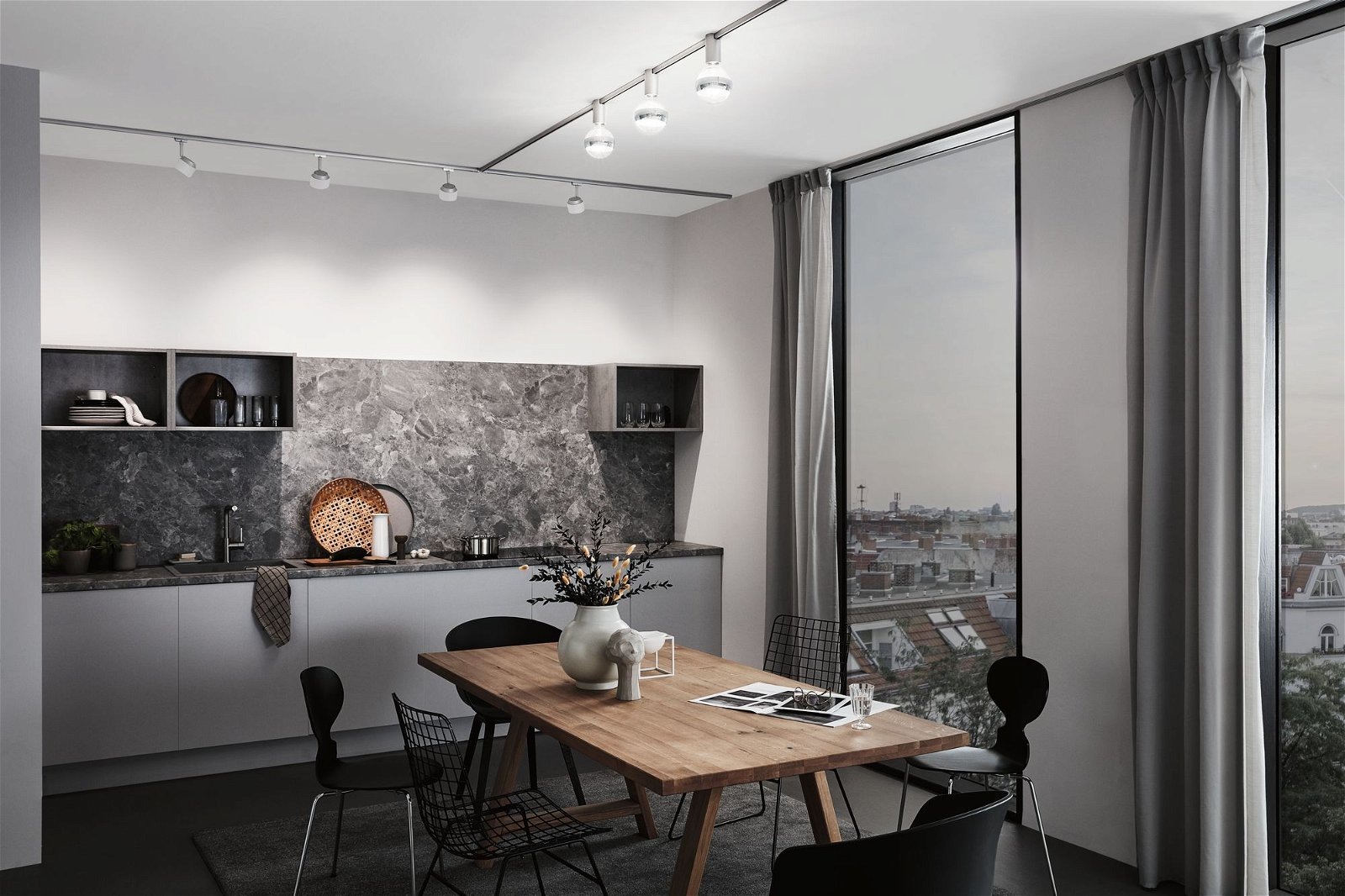 Paulmann Schienensystem-Leuchten »URail Schienenspot Socket Einzelspot E27 max. 20W 230V« E27 1 Stk. dimmbar