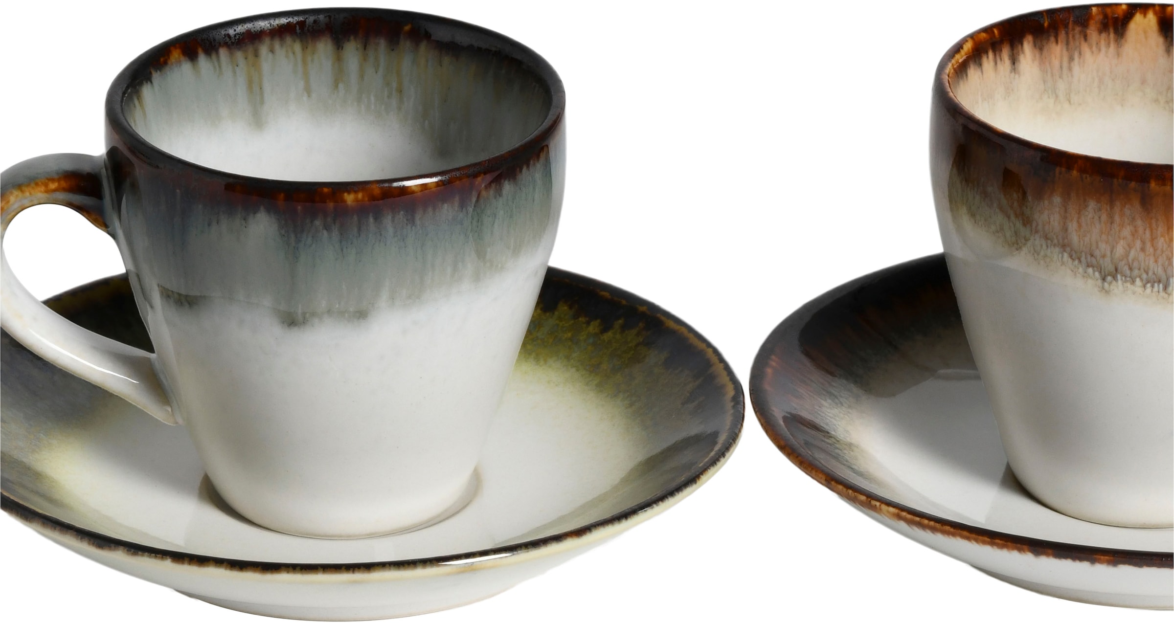 CreaTable Espressotasse »Cascade Mix, Espresso-Set, 8-tlg.« Reaktivglasur