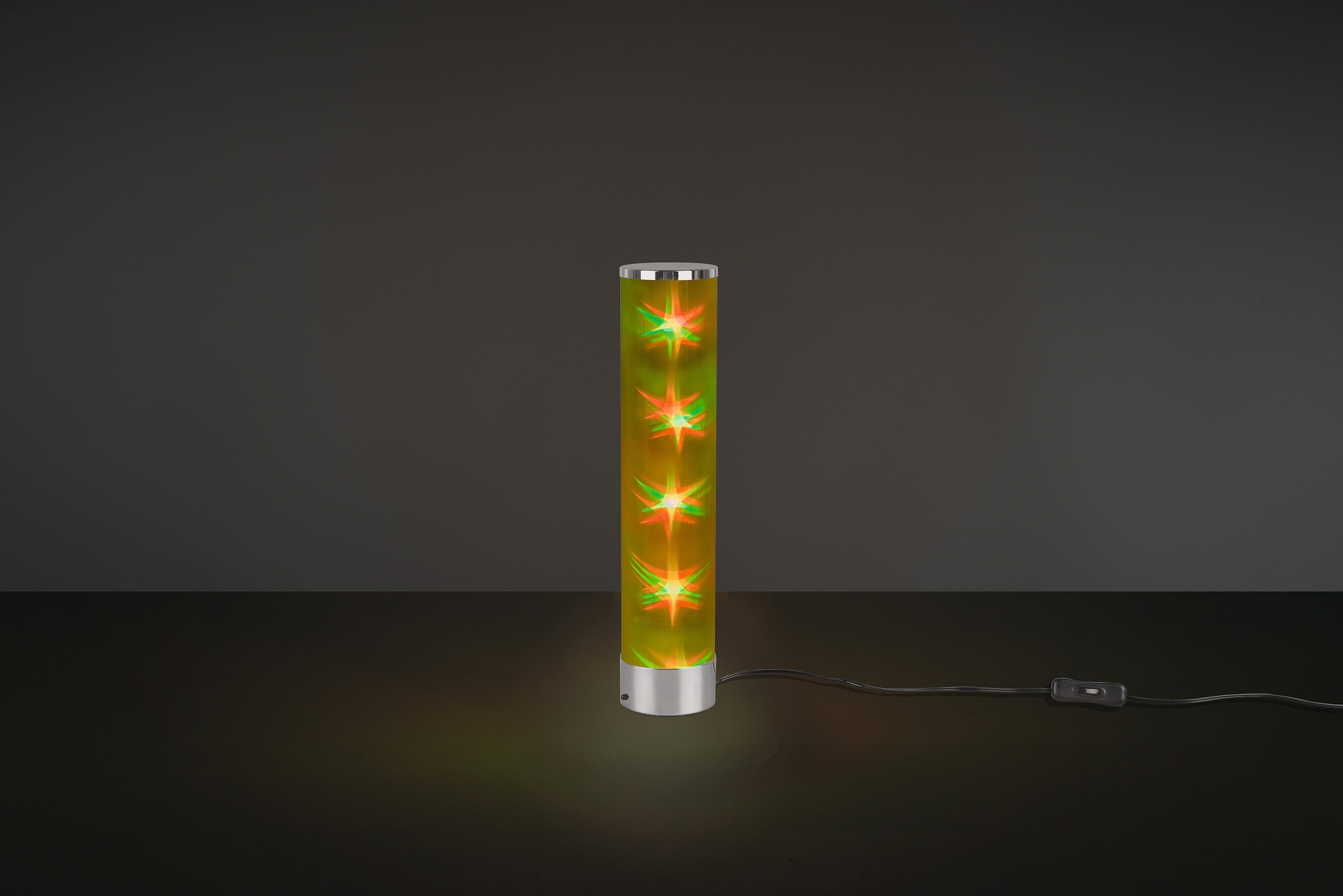 TRIO Leuchten LED Tischleuchte »RICO«, 1 flammig, Leuchtmittel LED-Modul | LED fest integriert, Schnurschalter, RGBW-Farbwechsler, Memory Funktion über Fernbedienung