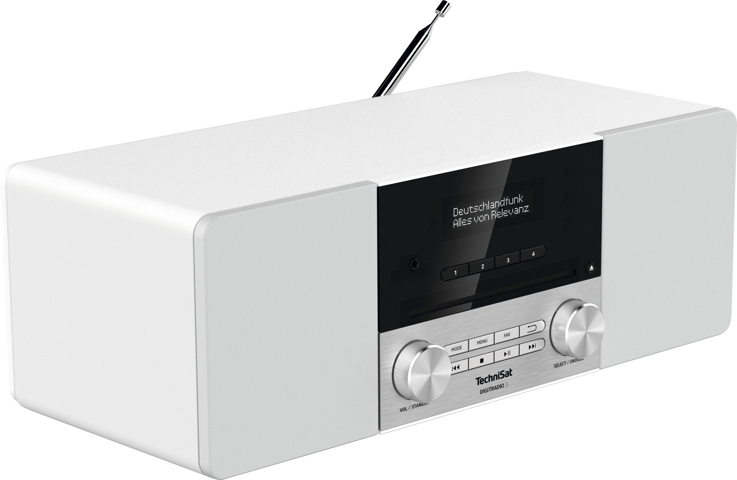 TechniSat Digitalradio (DAB+) »DIGITRADIO 3«, CD-Player, ➥ RDS mit Bluetooth-AVRCP XXL UNIVERSAL W), in Made (DAB+)-UKW Germany Bluetooth 20 Jahre (A2DP Garantie Digitalradio | 3