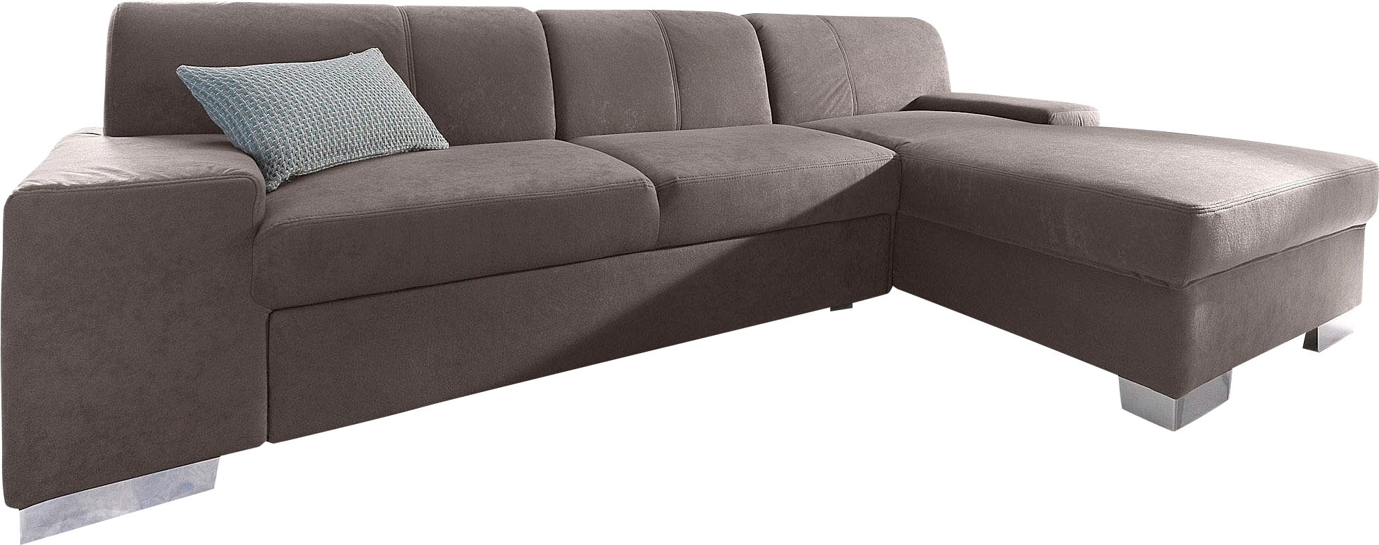 DOMO collection Ecksofa »Star, zeitlose Formensprache, elegante Optik, L-Form«, wahlweise mit Bettfunktion