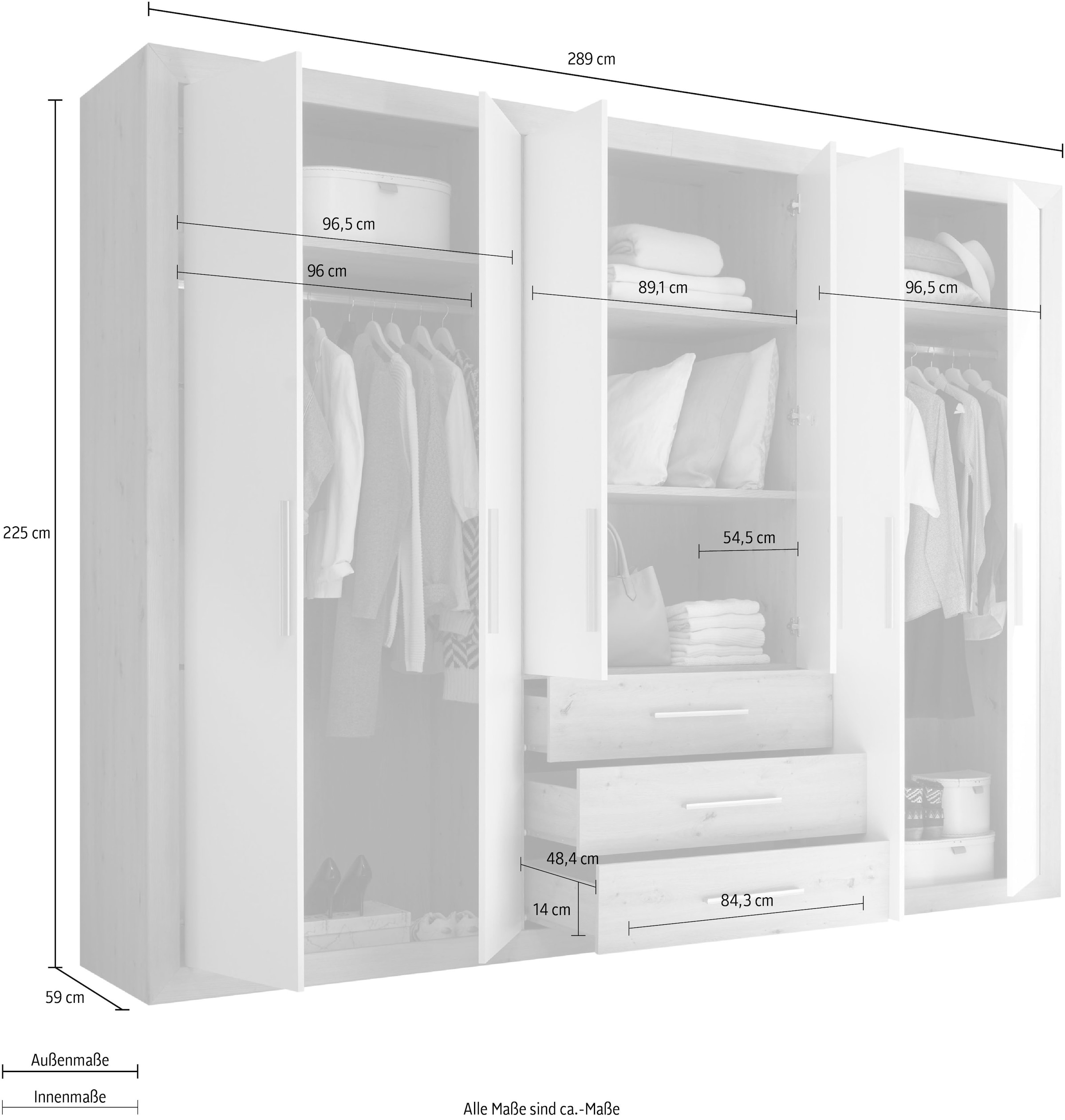 Schlafkontor Drehtürenschrank »Fernando«