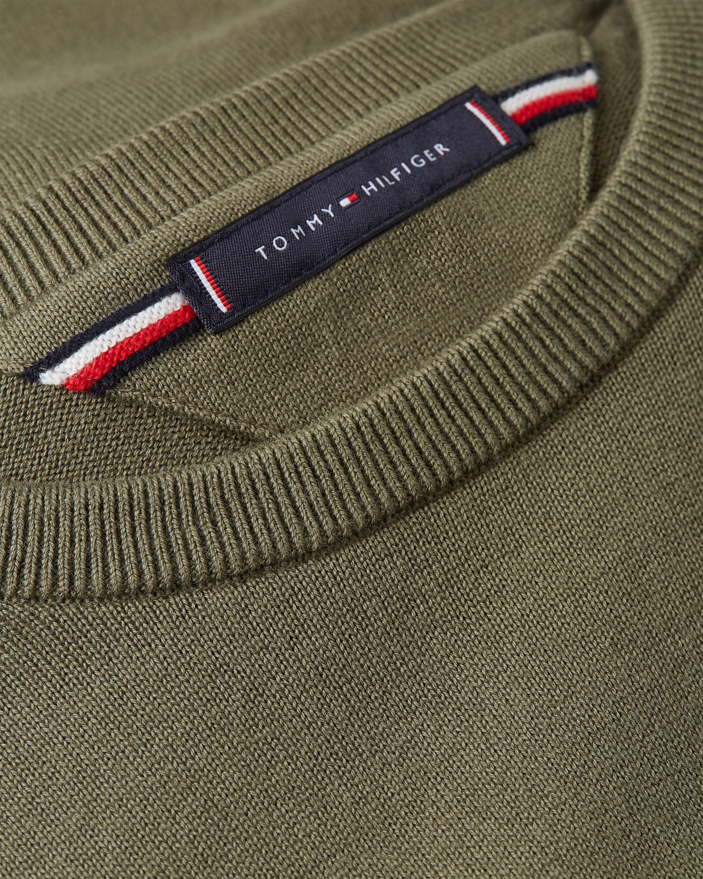 Tommy Hilfiger Rundhalspullover »ESSENTIAL COTTON CREW NECK«, 100% Baumwolle Crewneck Regular Fit Premium Mode