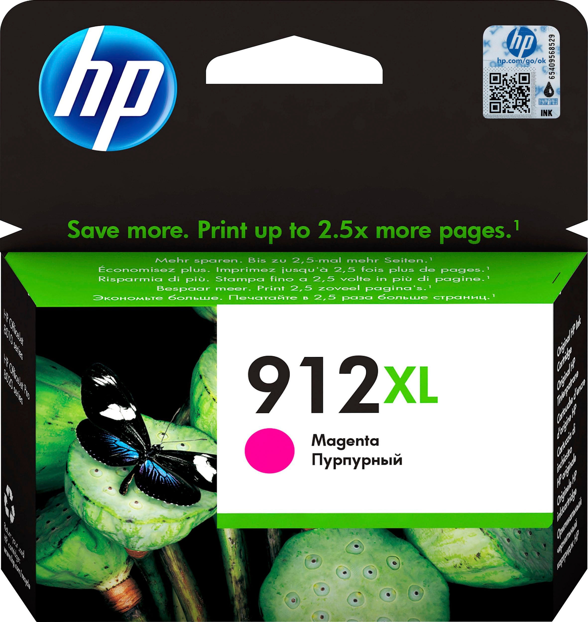 HP Tintenpatrone magenta Garantie XXL Jahre 3 St.), | Druckerpatrone XL UNIVERSAL (1 912 original »912XL«, ➥