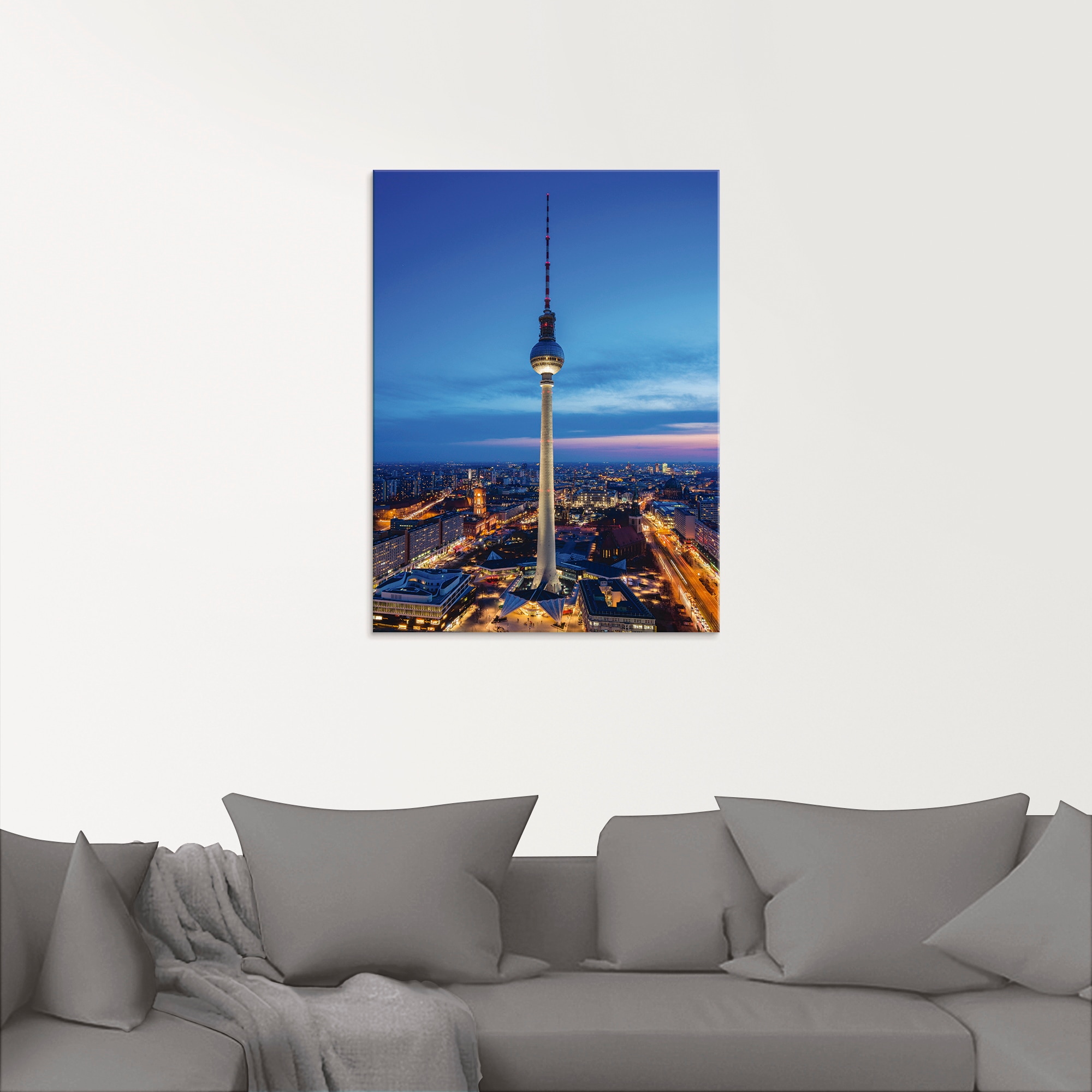 Artland Glasbild »Berlin Fernsehturm« Deutschland 1 Stk. tlg. in verschiedenen Größen
