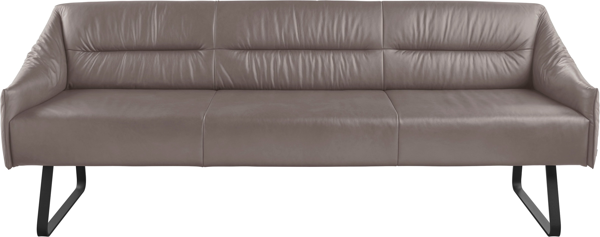 Musterring Essbank »JustB! SP500« 1 Stk. tlg. Metallkufe schwarz, verschiedene Farben, Breite 220 oder 250 cm