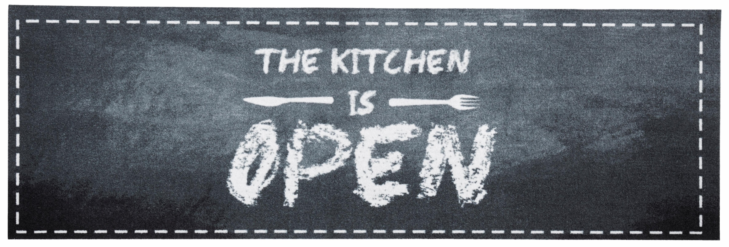 HANSE Home Küchenläufer »Kitchen is open«, rechteckig, Kurzflor,  rutschhemmend, Strapazierfähig, Pflegeleicht