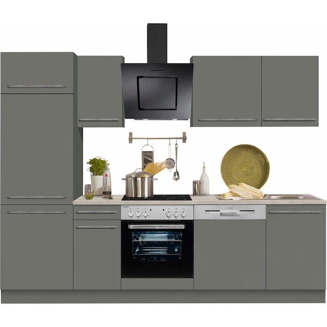 OPTIFIT Küchenzeile »Bern«, Breite 270 cm, gedämpfte Türen, wahlweise mit E- Geräten auf Raten kaufen