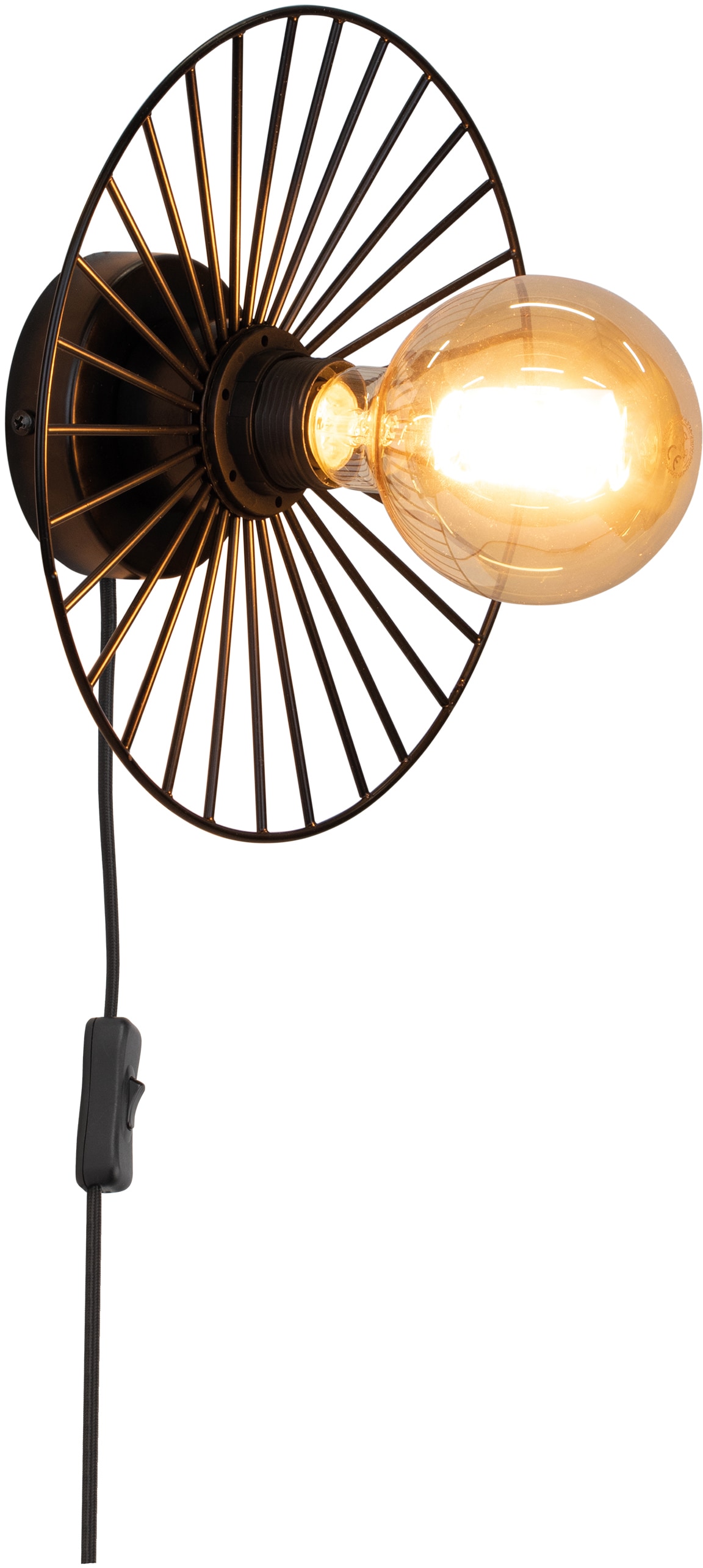 BRITOP LIGHTING Wandleuchte »Antonella«, 1 flammig-flammig, Dekorative Leuchte aus Metall, passende LM E27 / exkl., Made in Europe