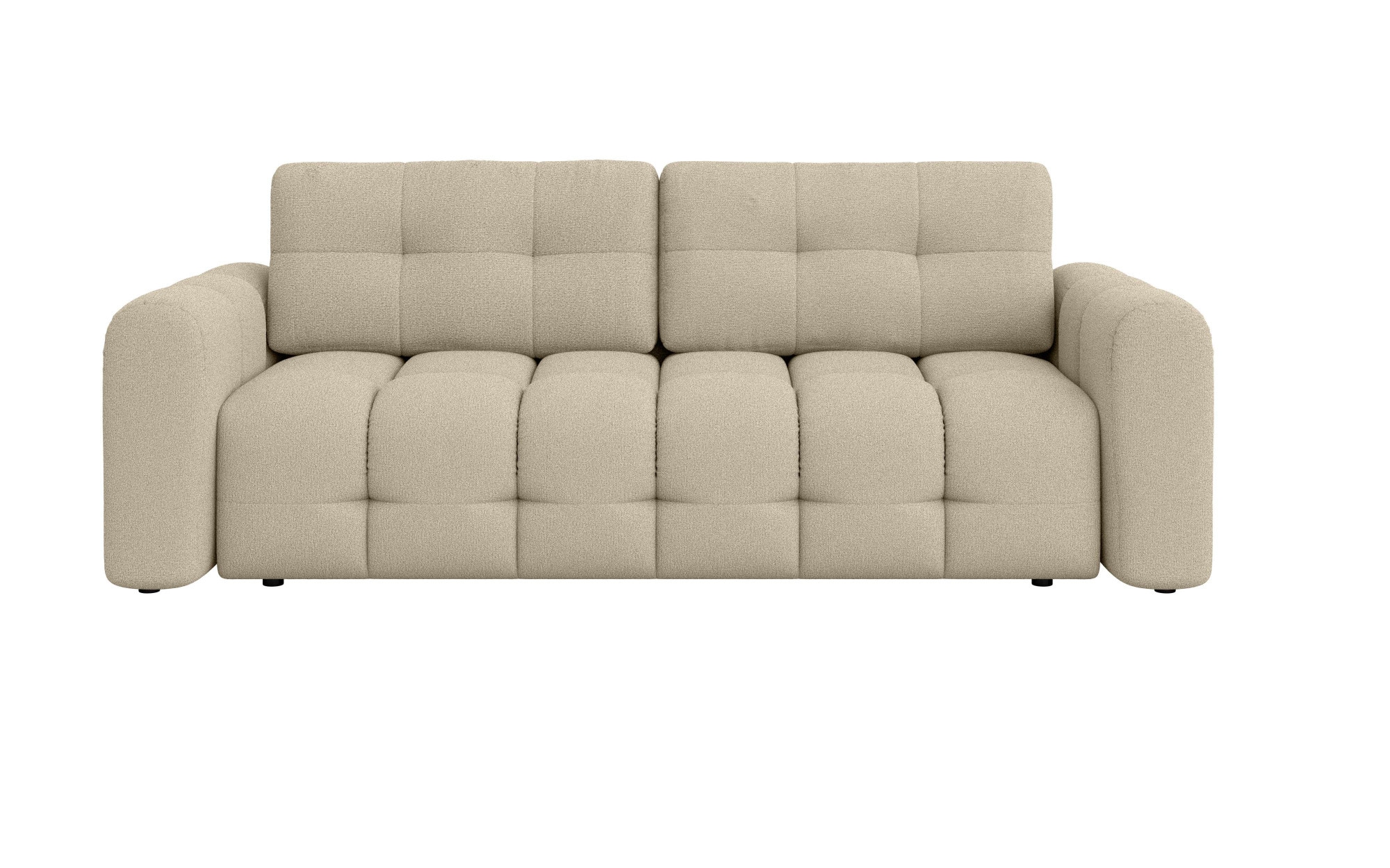 INOSIGN 3-Sitzer »Manilla, wahlweise mit Bettfunktion, B/T/H 265/117/91 cm«, mit Wellenunterfederung, in verschiedenen Materialien und Farben